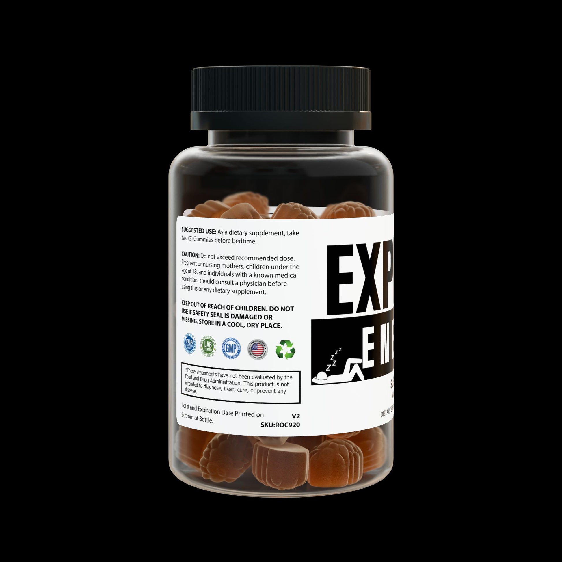 Explicit Energy Sleep Well Gummies: Melatonin for Enhanced Sleep & Antioxidant Support (60 Count)