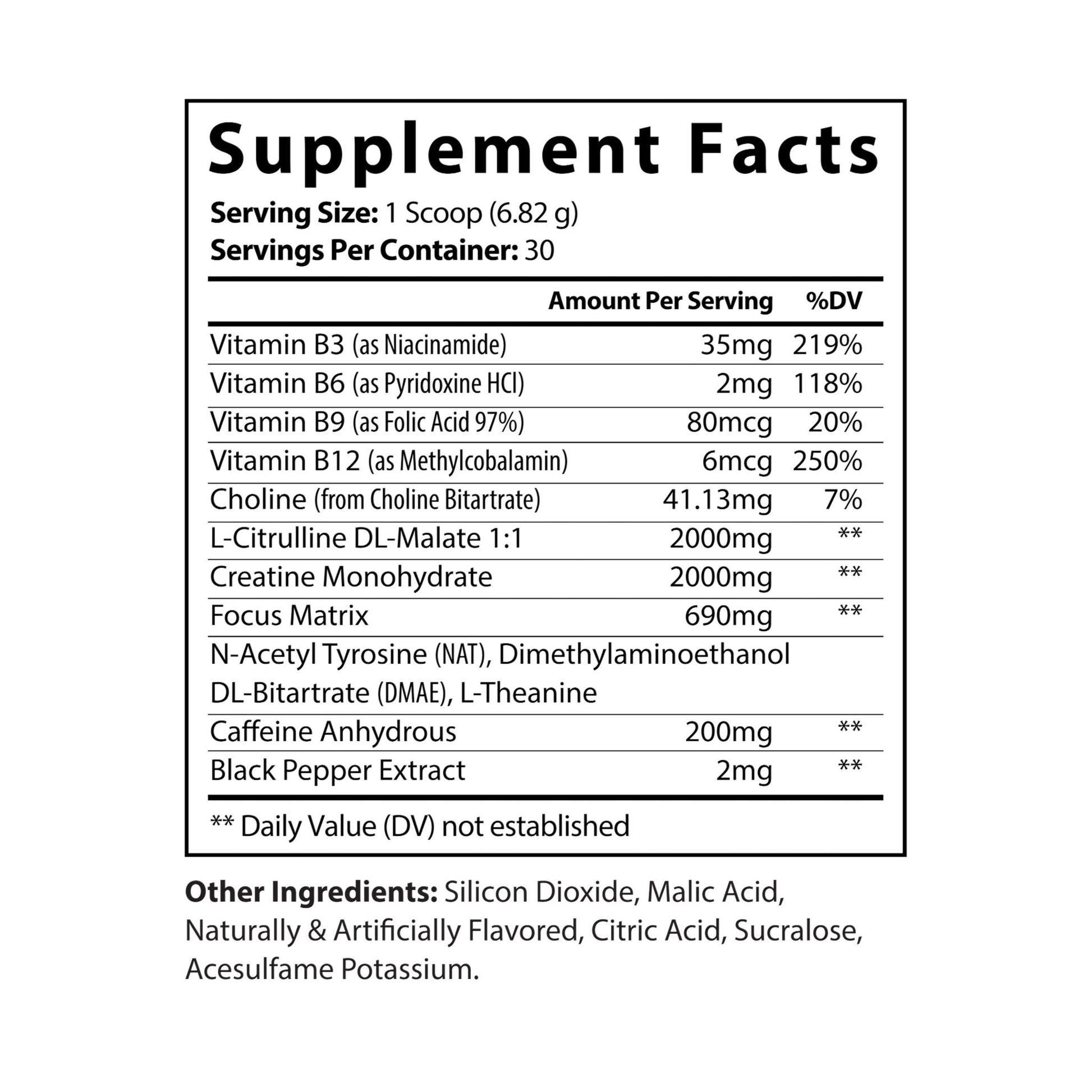 Explicit Energy Pre-Workout Supplement Fruit Punch: Performance, Pump & Energy (204g, 7.1oz)