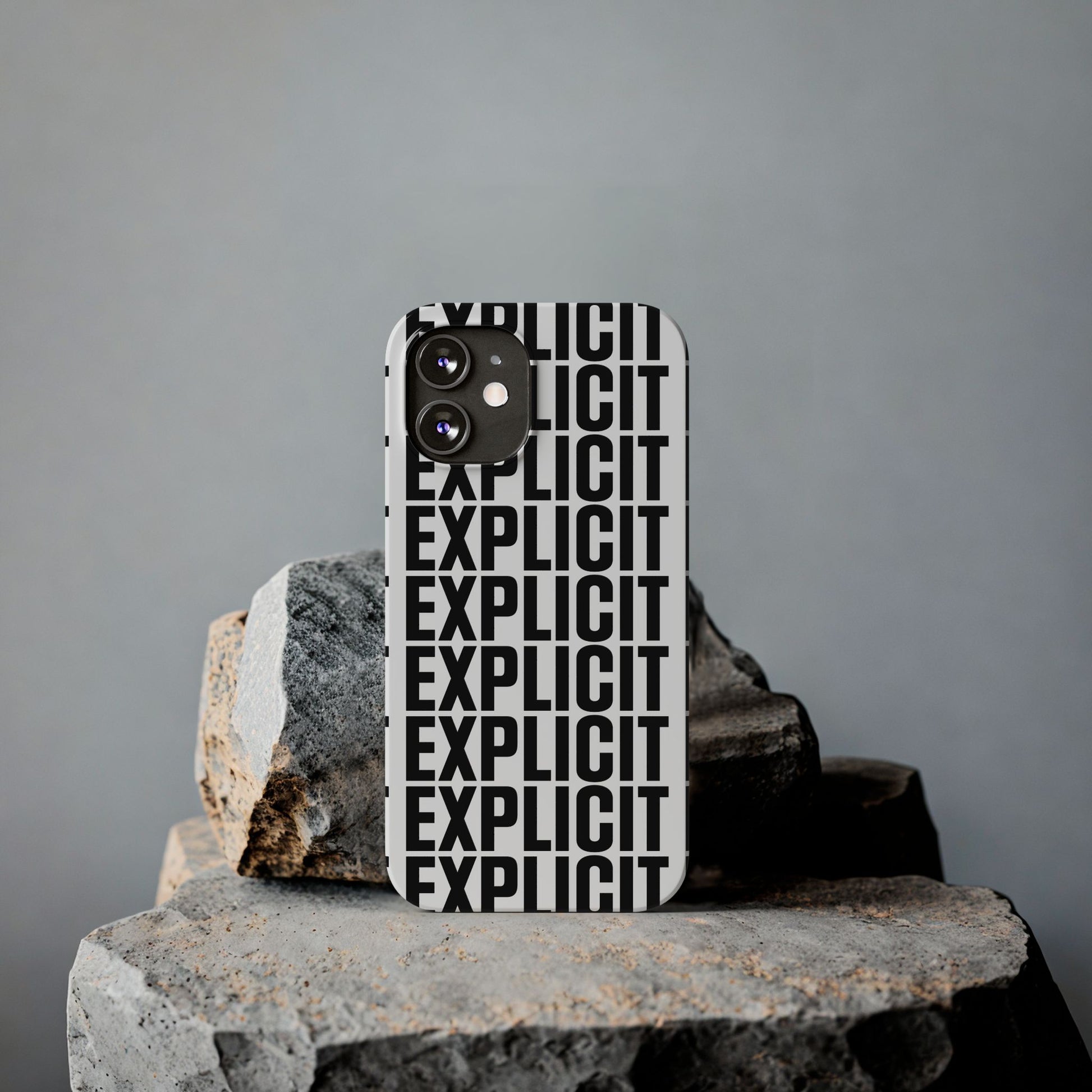Explicit Letters Phone Case: Slim iPhone Cover