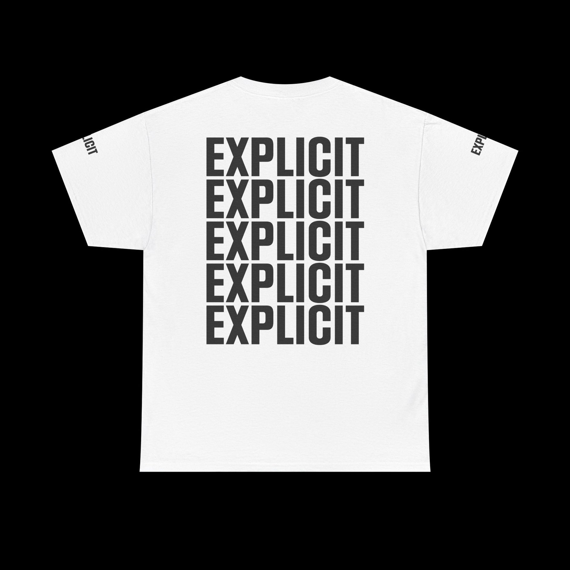 Explicit "Live Explicit... Sleep When You Die" Unisex Tee: Heavy Cotton Graphic T-Shirt