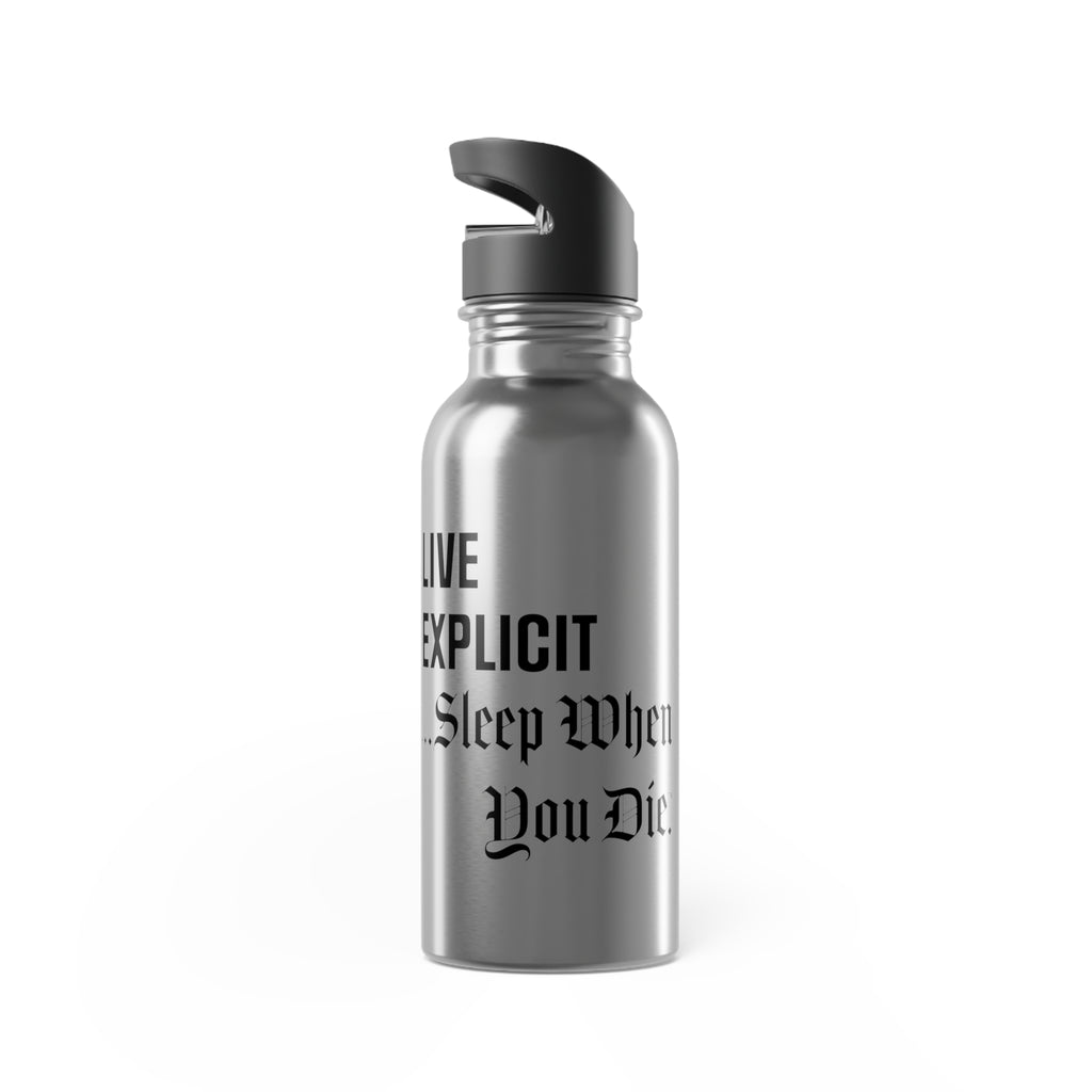 Explicit Energy Bottle: 20oz Stainless Steel Insulated Gym Bottle