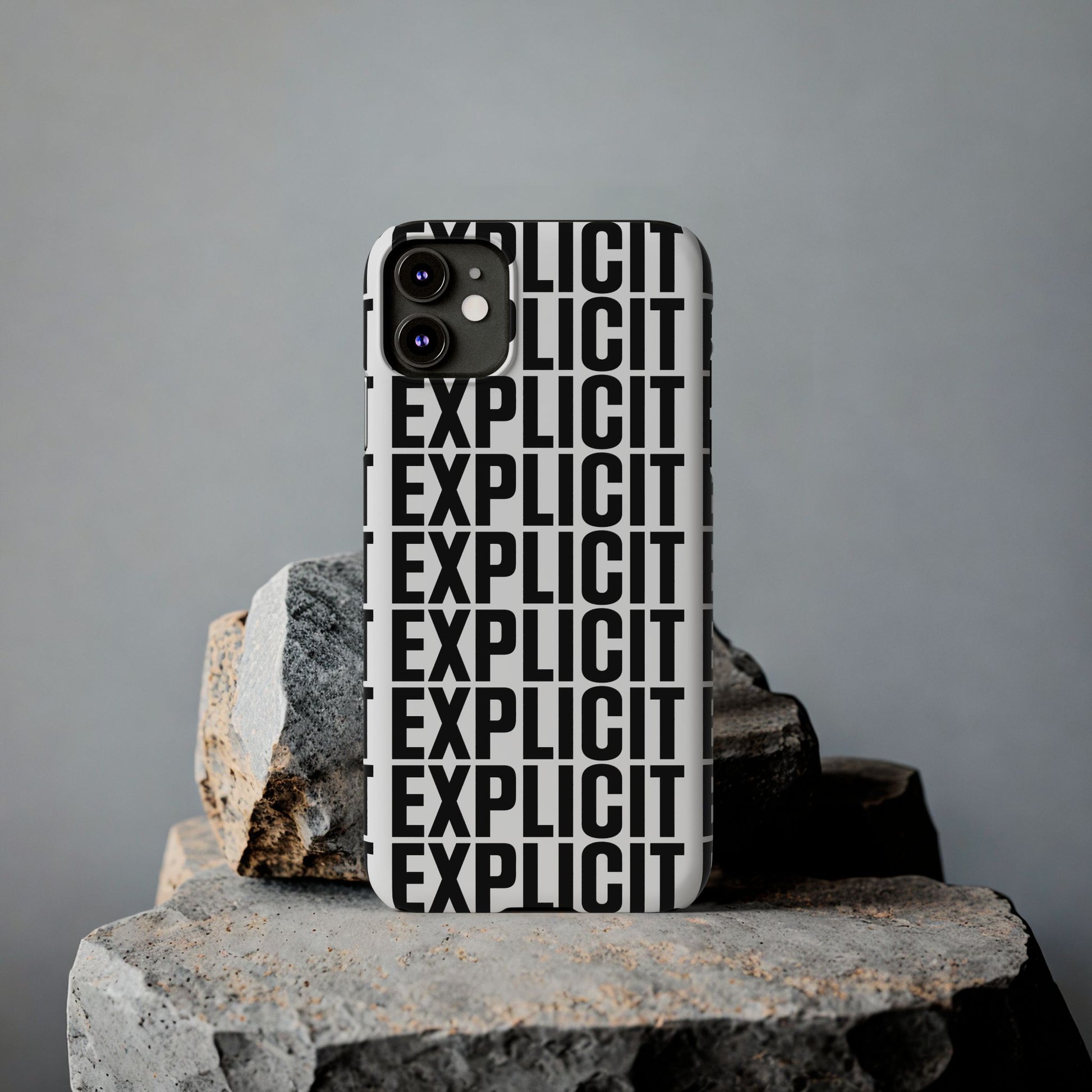 Explicit Letters Phone Case: Slim iPhone Cover