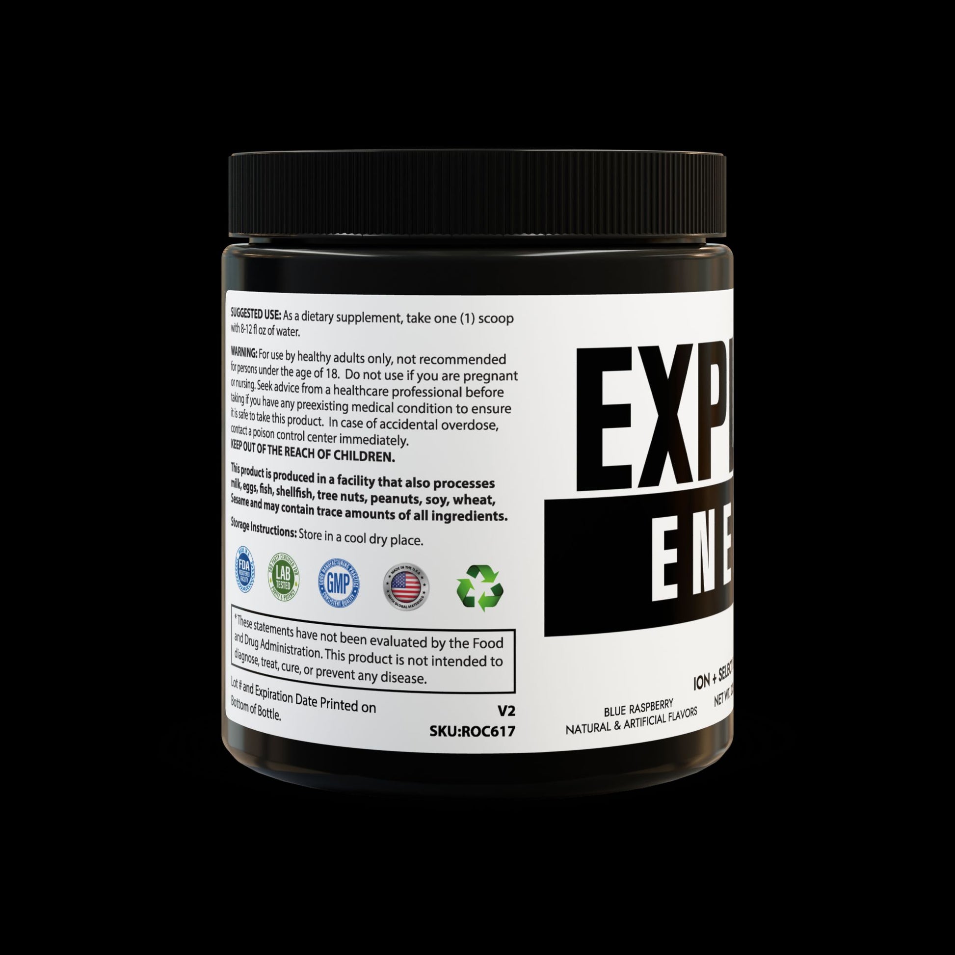 Explicit Energy ION + Select Electrolyte Supplement: Hydration & Performance (225g, 7.9oz)
