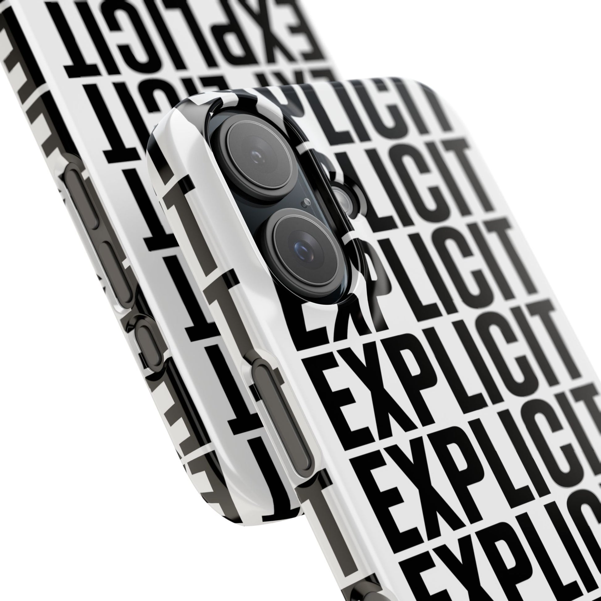 Explicit Letters Phone Case: Slim iPhone Cover