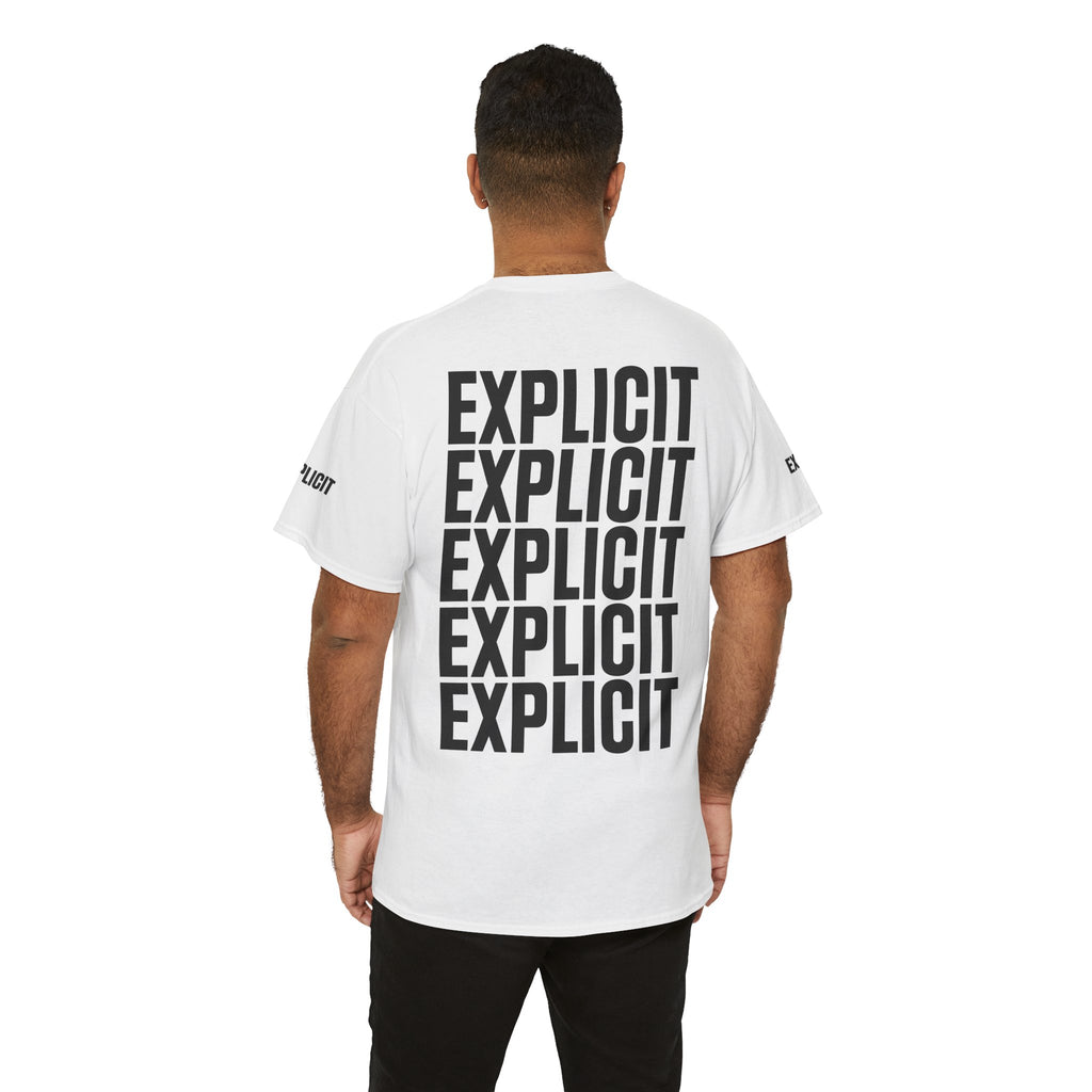 Explicit "Live Explicit... Sleep When You Die" Unisex Tee: Heavy Cotton Graphic T-Shirt