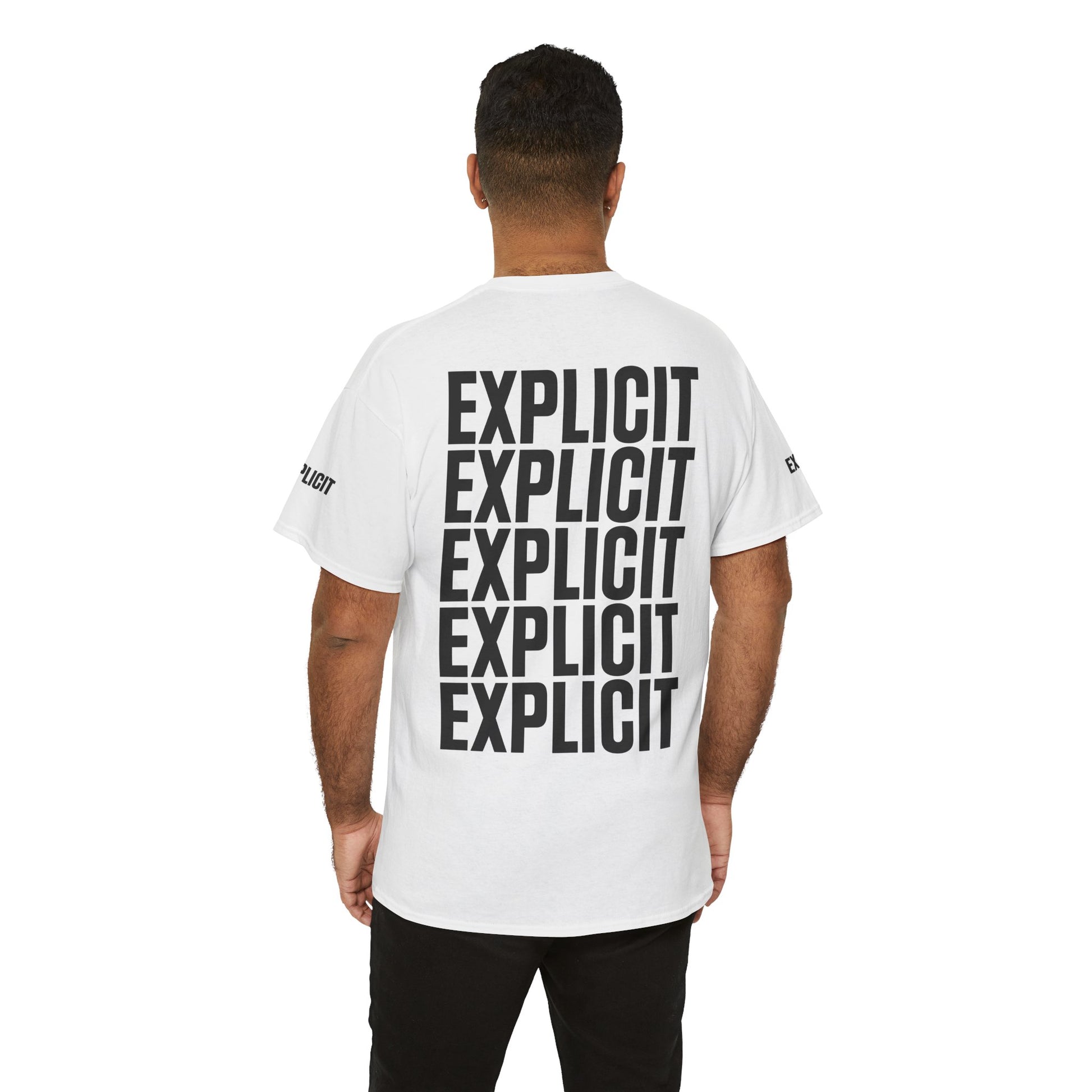 Explicit "Live Explicit... Sleep When You Die" Unisex Tee: Heavy Cotton Graphic T-Shirt