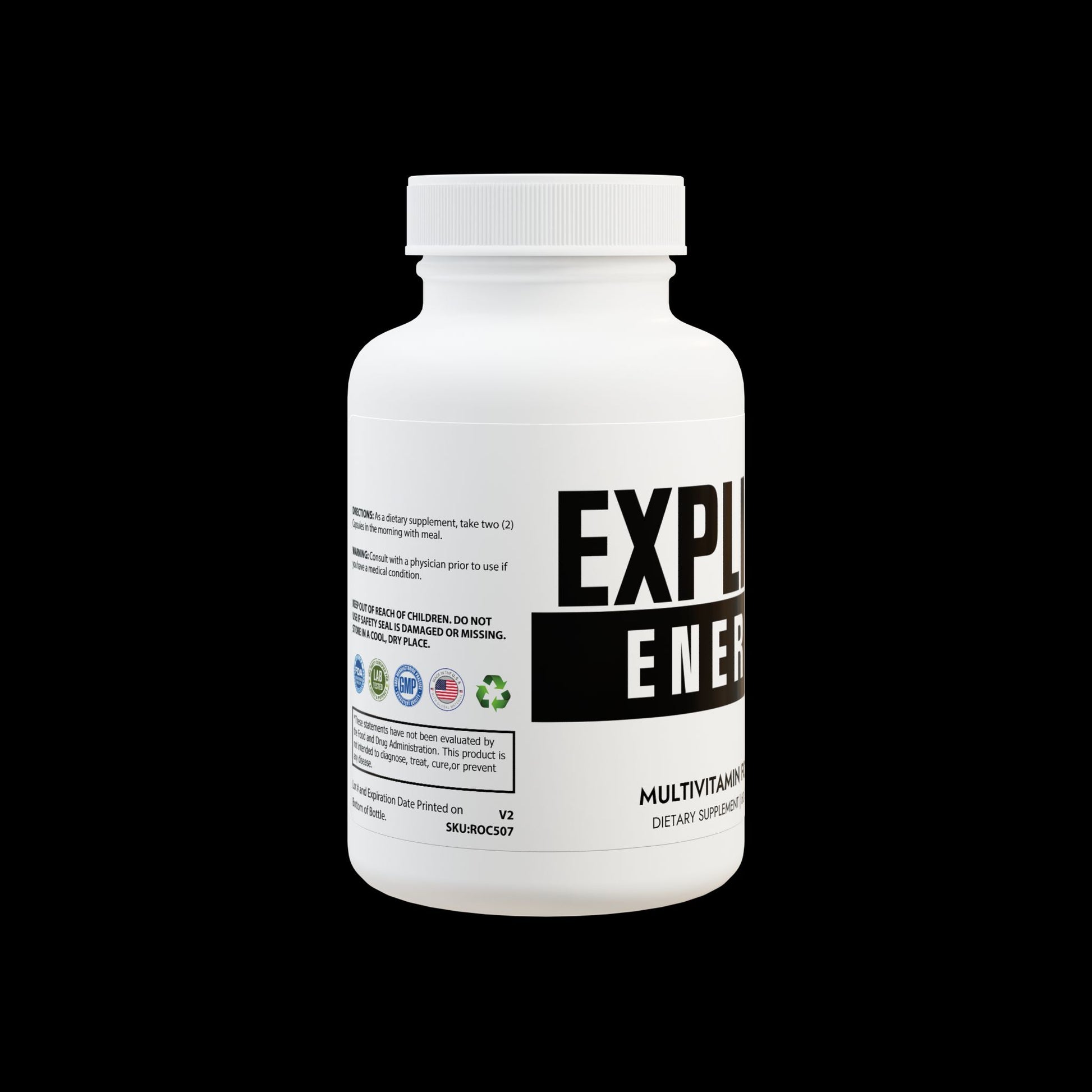 Explicit Energy Multivitamin for Men: Daily Vitality & Immune Support (60 Capsules)