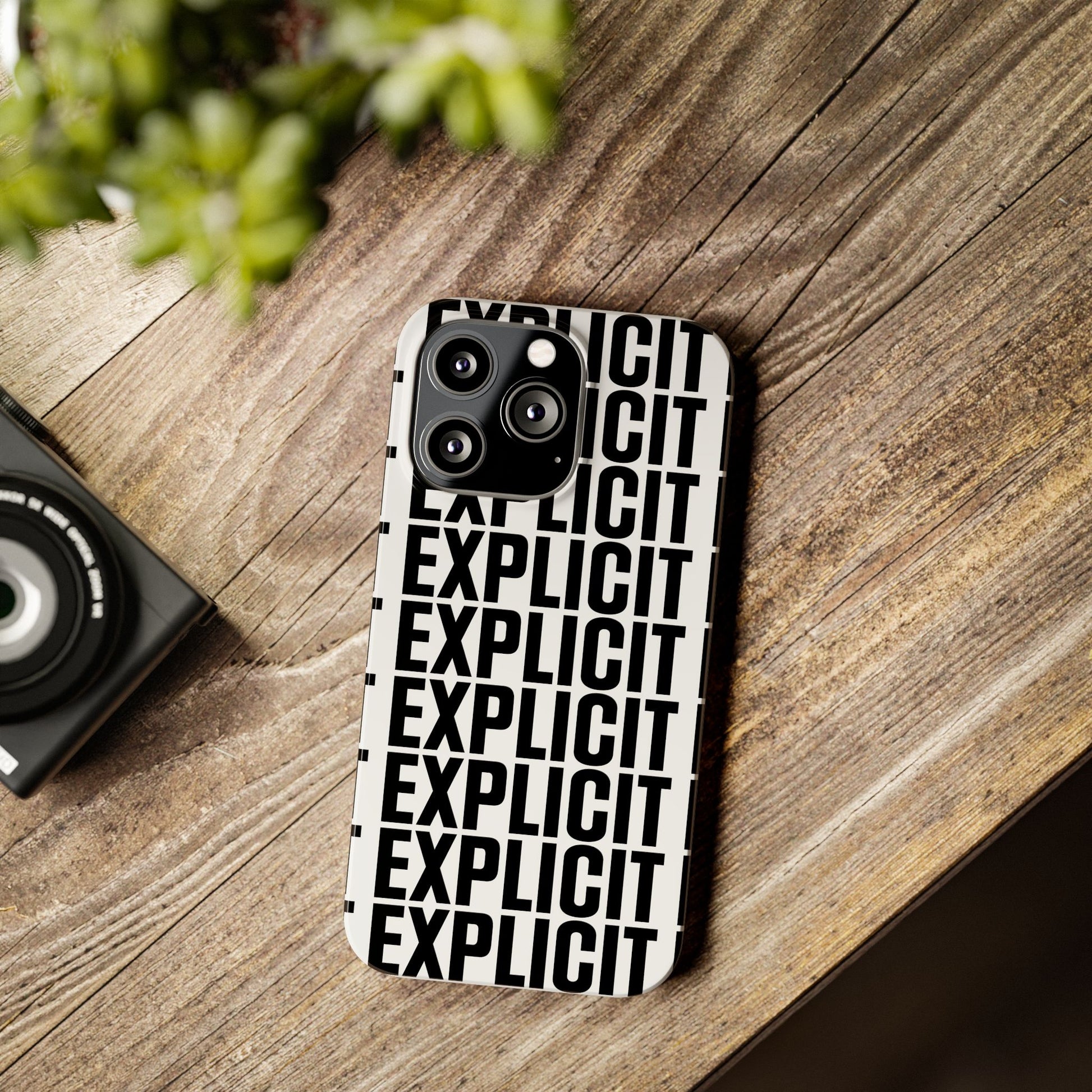 Explicit Letters Phone Case: Slim iPhone Cover
