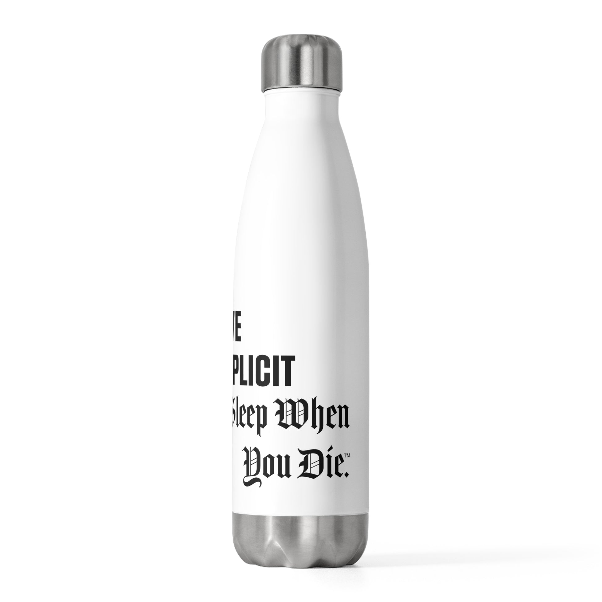 Explicit Energy Bottle: 20oz Stainless Steel Insulated for Gym & Outdoors
