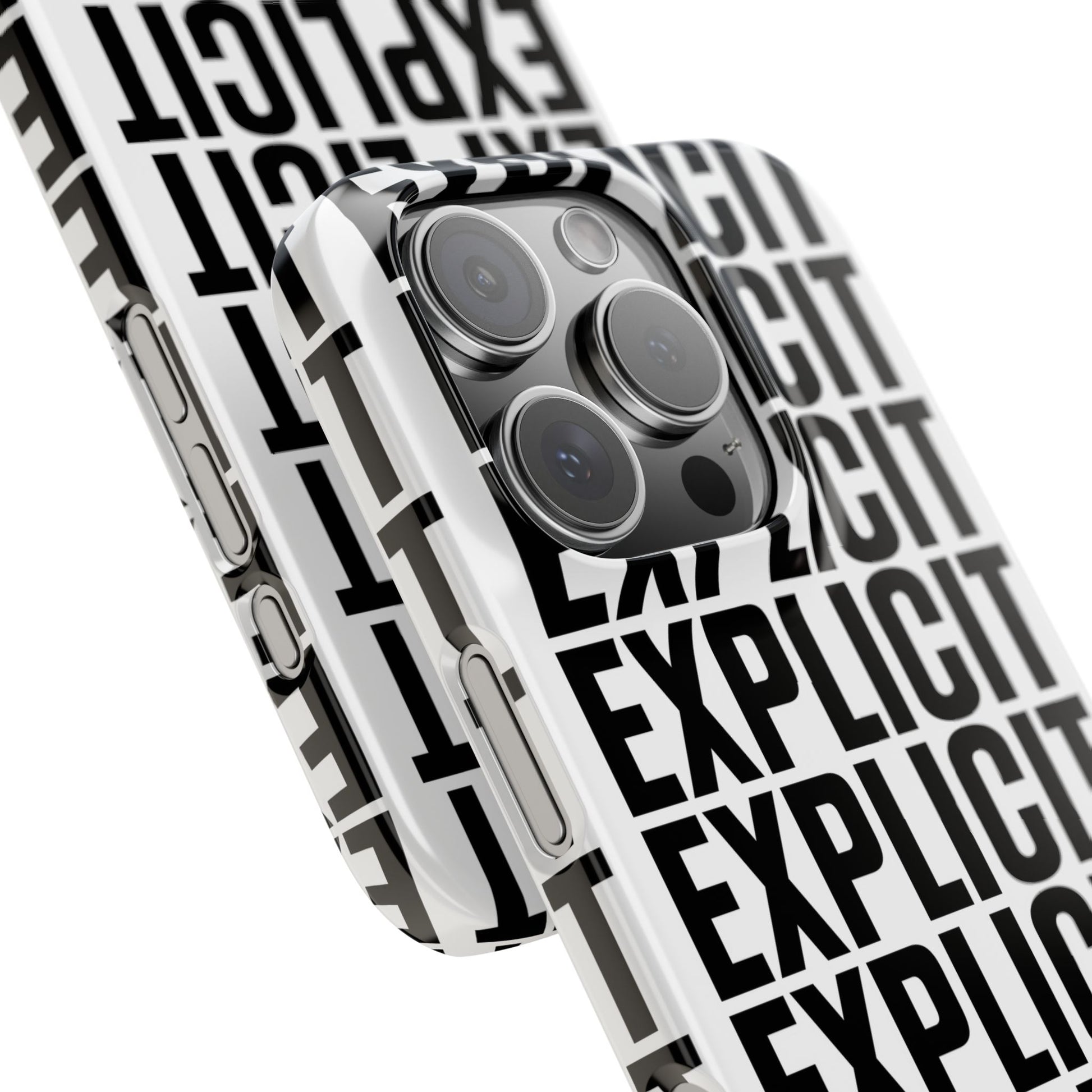 Explicit Letters Phone Case: Slim iPhone Cover