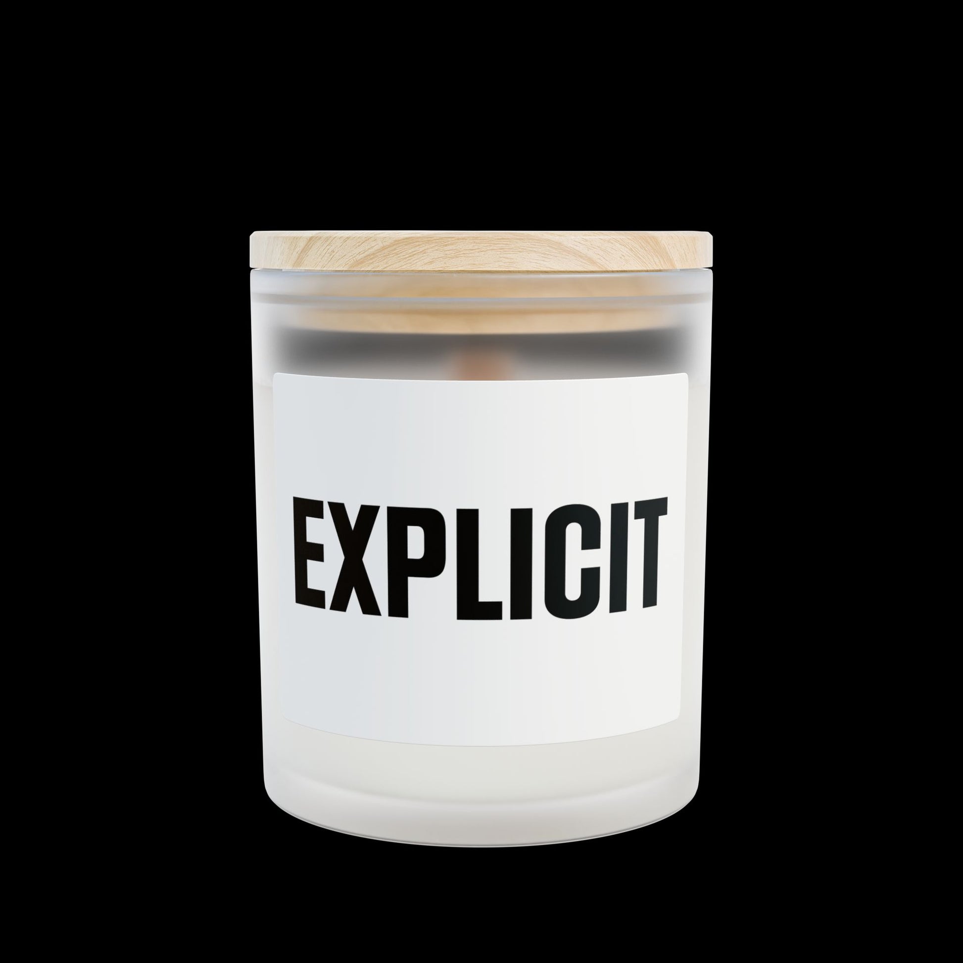 Explicit Scented Candle - Frosted Glass Home Decor & Aromatherapy Gift for Men & Women
