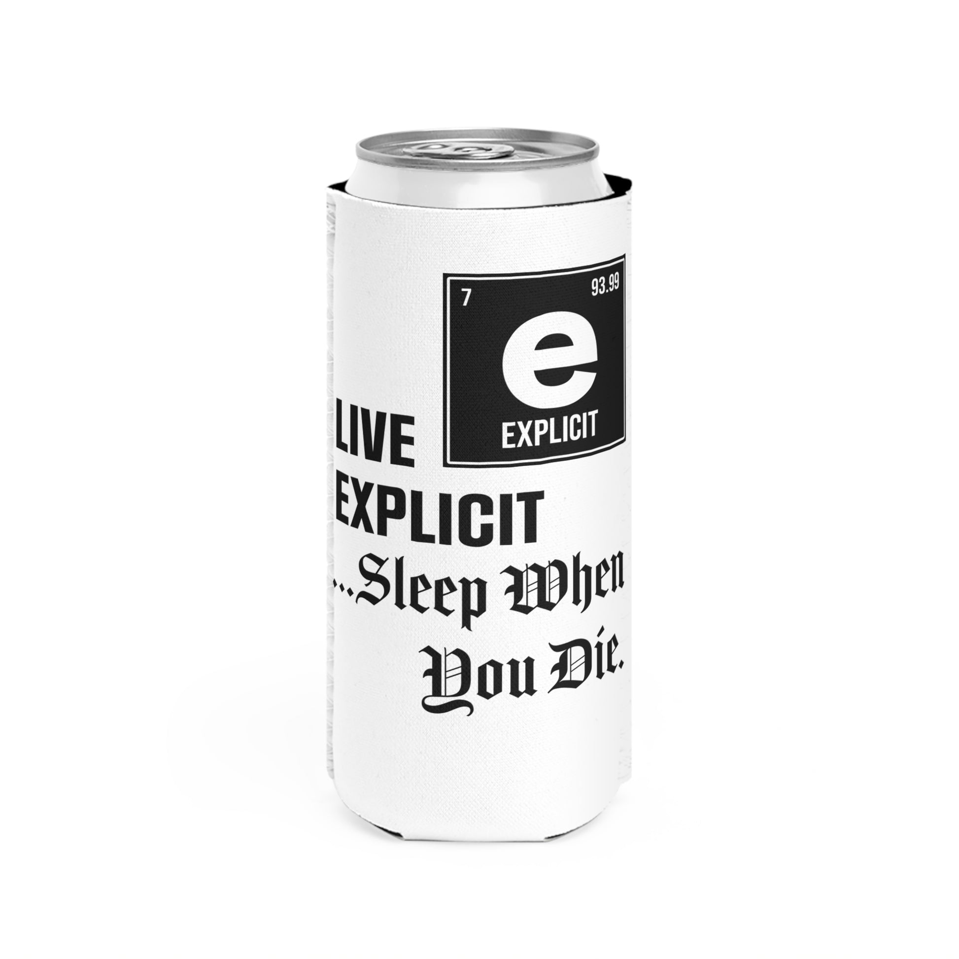 Explicit Energy Can Cooler: Slim Insulated for Drinks & Parties