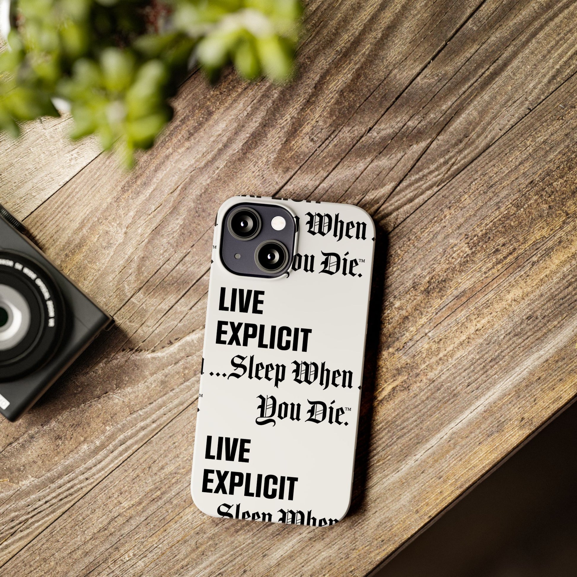 Sleep When You Die Explicit Phone Case: Slim iPhone Cover