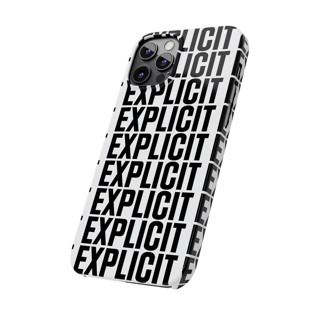 Explicit Letters Phone Case: Slim iPhone Cover