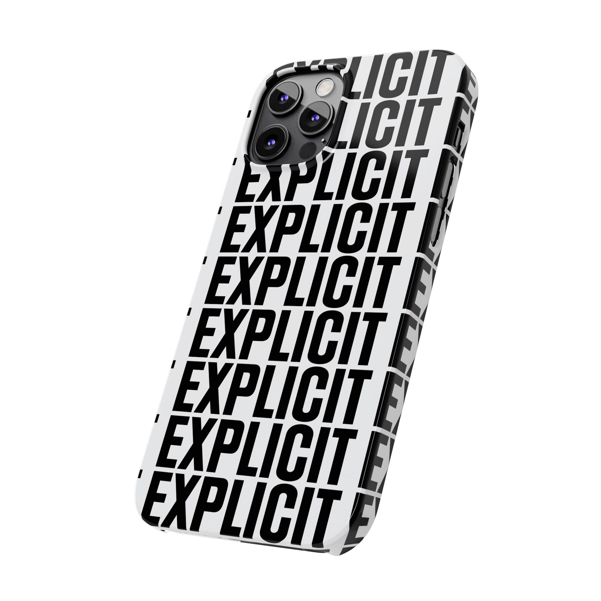 Explicit Letters Phone Case: Slim iPhone Cover