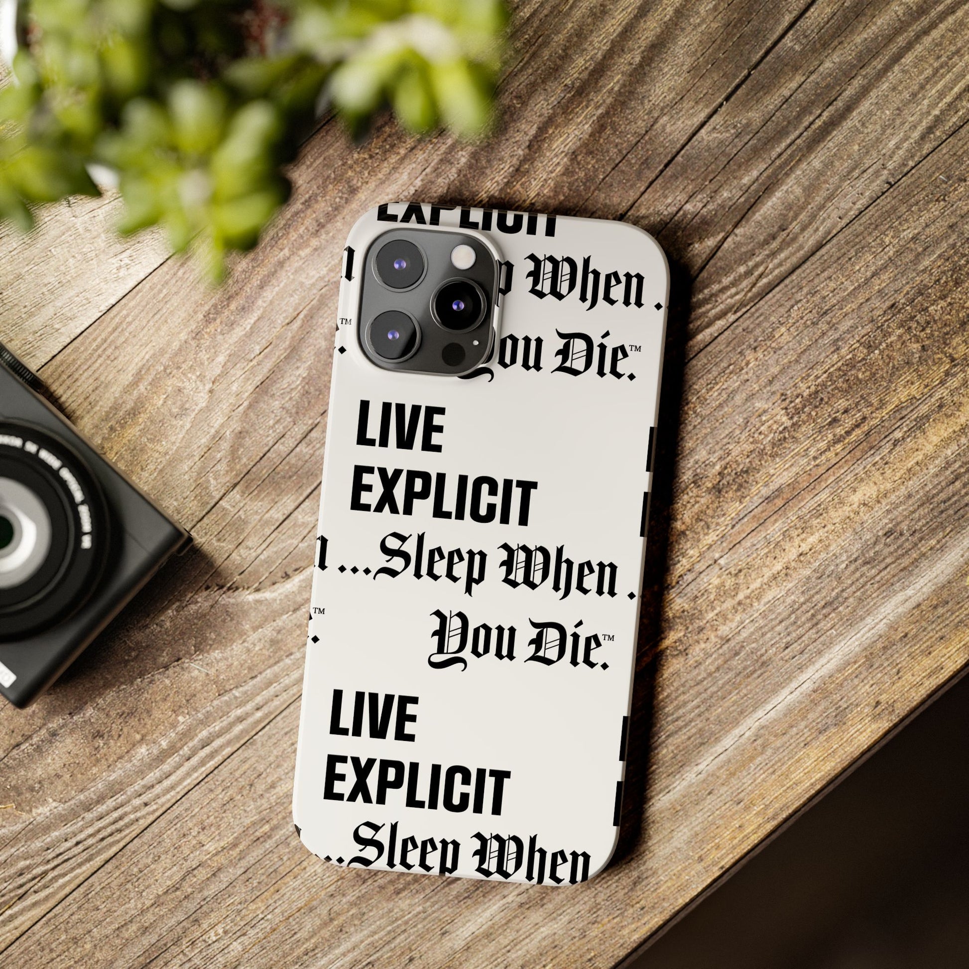 Sleep When You Die Explicit Phone Case: Slim iPhone Cover