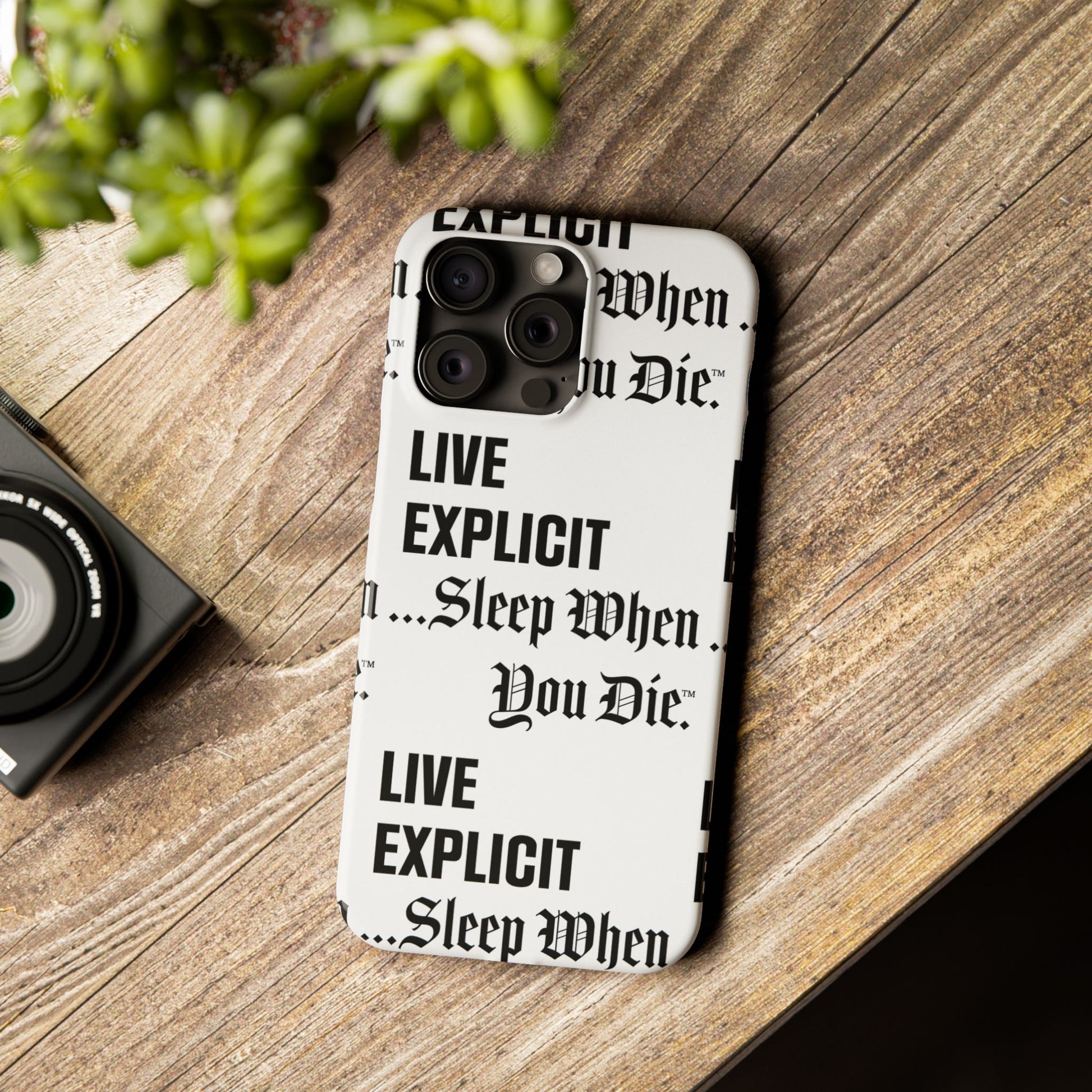 Sleep When You Die Explicit Phone Case: Slim iPhone Cover