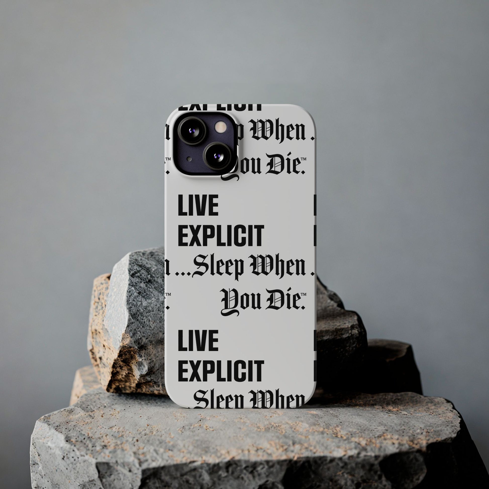 Sleep When You Die Explicit Phone Case: Slim iPhone Cover