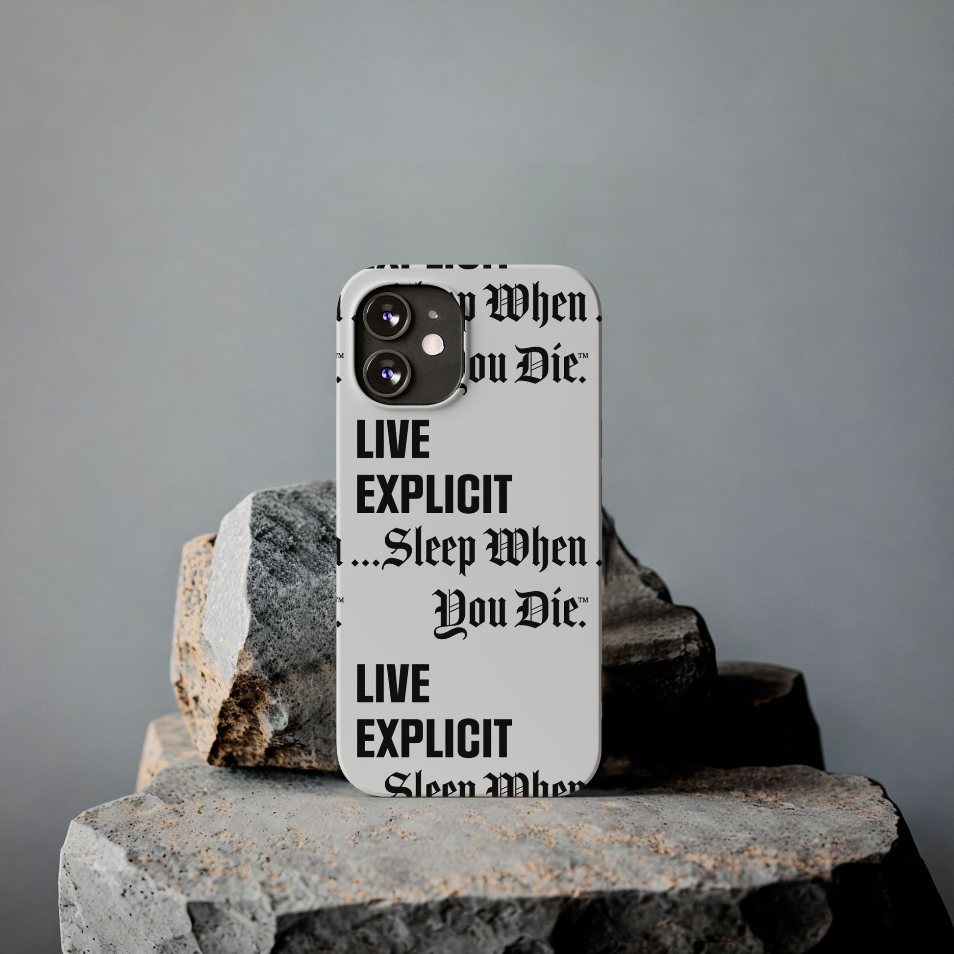 Sleep When You Die Explicit Phone Case: Slim iPhone Cover