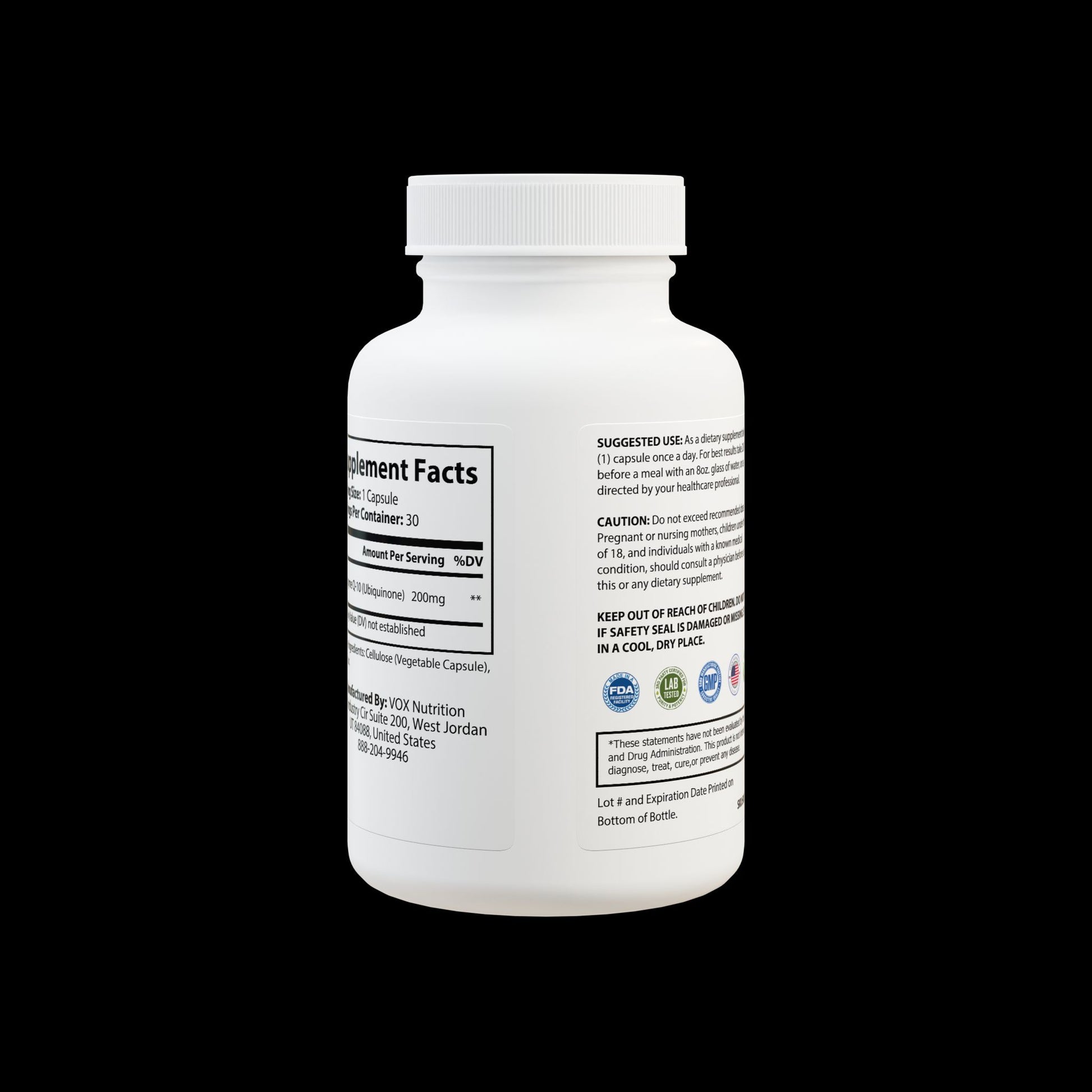Explicit Energy CoQ10 (Ubiquinone) Supplement: Heart Health & Energy (30 Capsules)