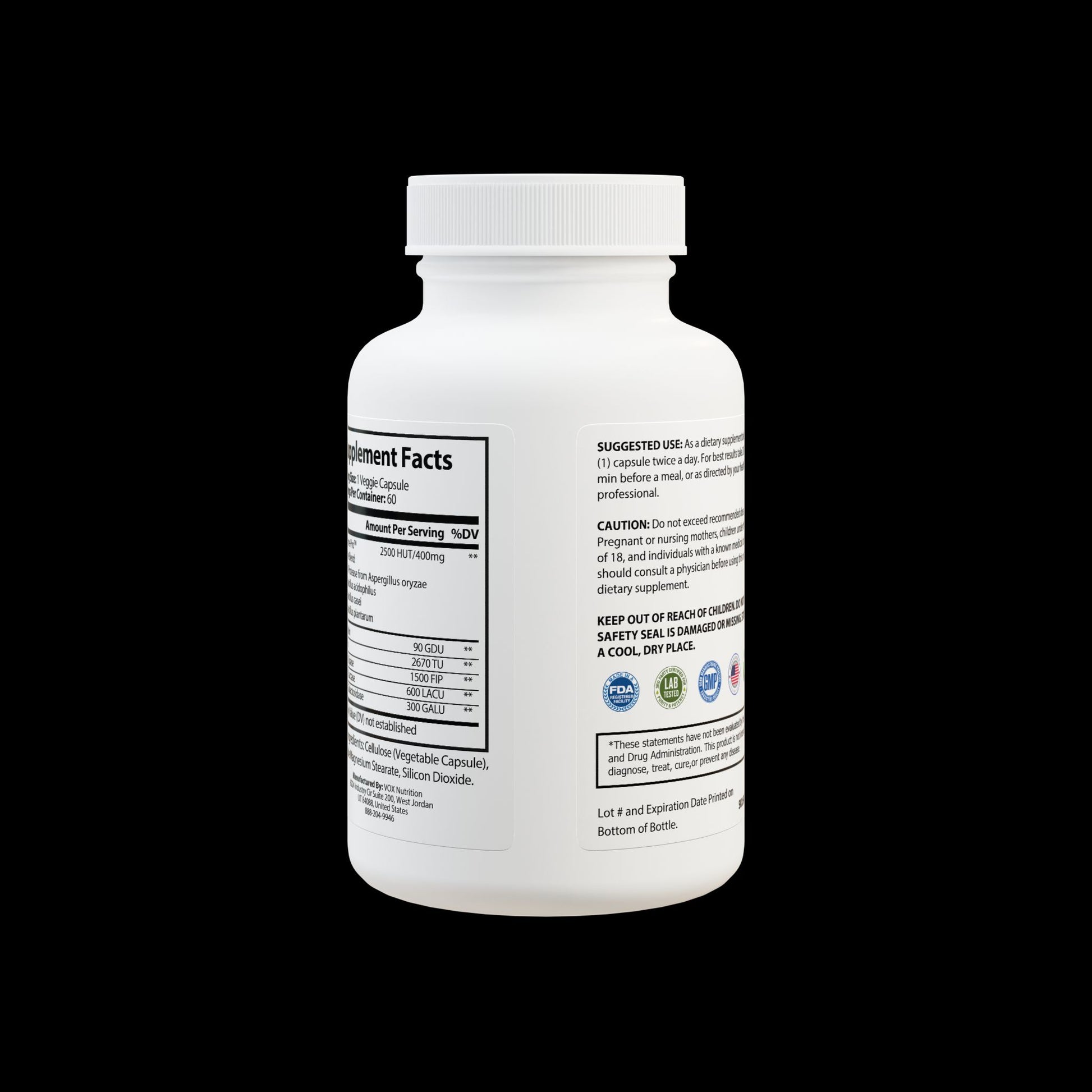 Explicit Energy Digestive Enzyme Blend: Optimal Digestion & Nutrient Absorption (60 Capsules)
