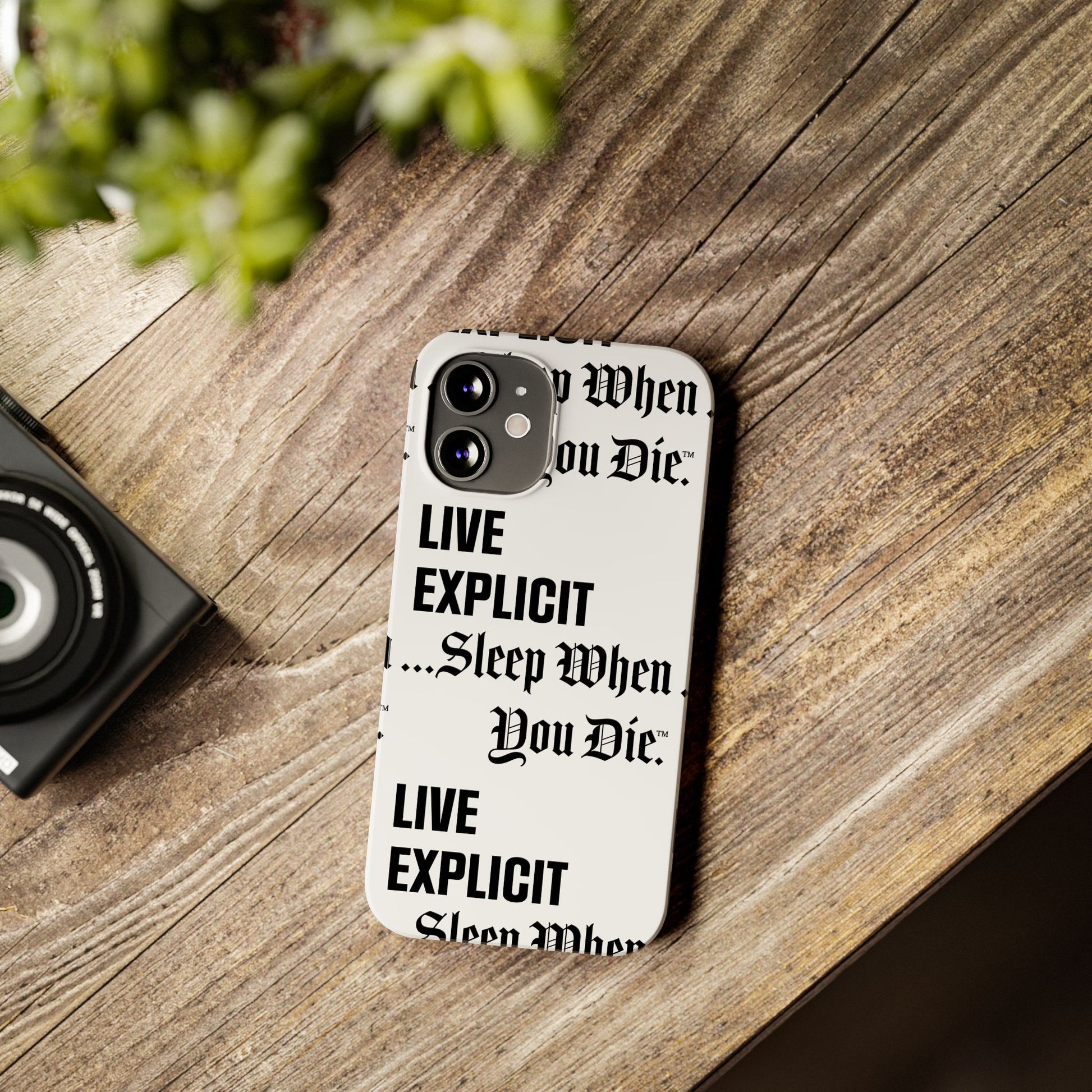 Sleep When You Die Explicit Phone Case: Slim iPhone Cover