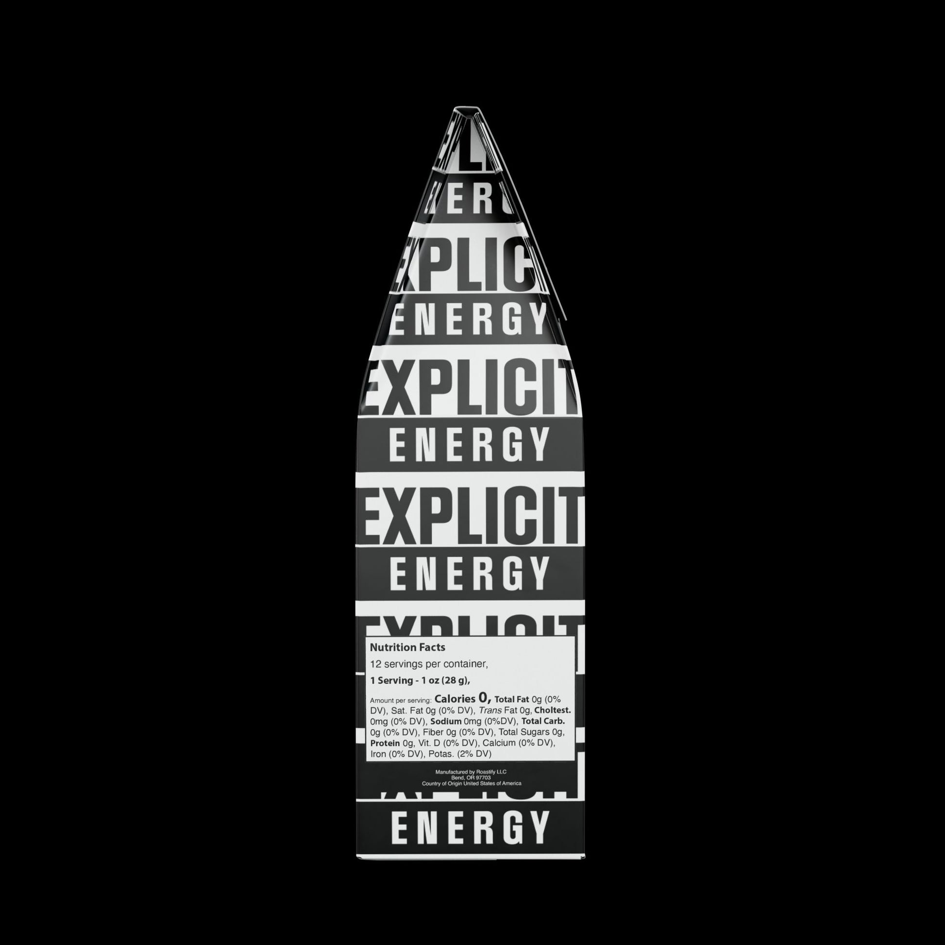 Explicit Energy Medium-Dark Roast Blend: Regular, Medium-Dark Roast, Rich & Robust (12oz / 340g)