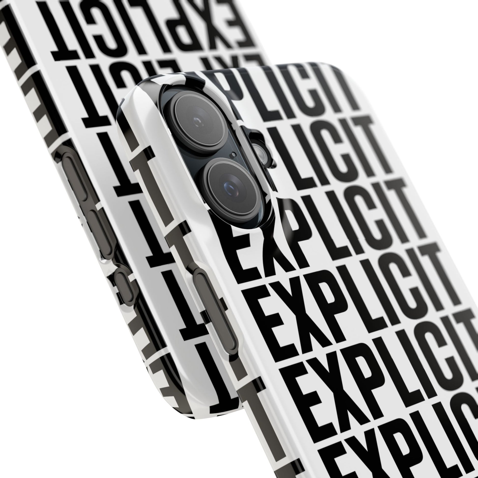 Explicit Letters Phone Case: Slim iPhone Cover