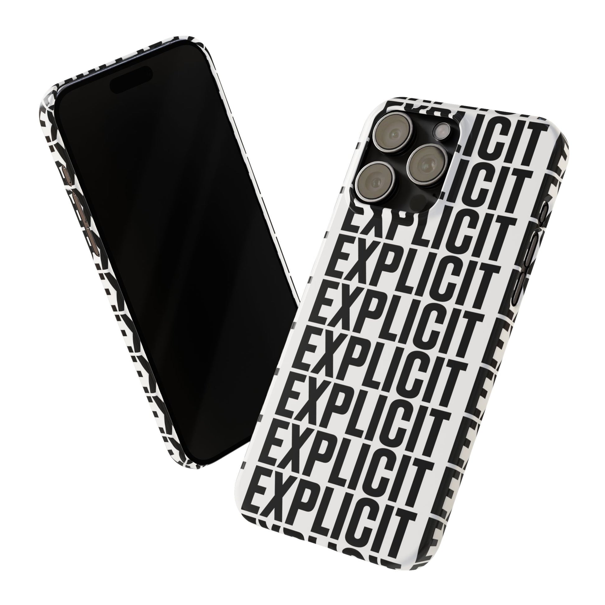 Explicit Letters Phone Case: Slim iPhone Cover
