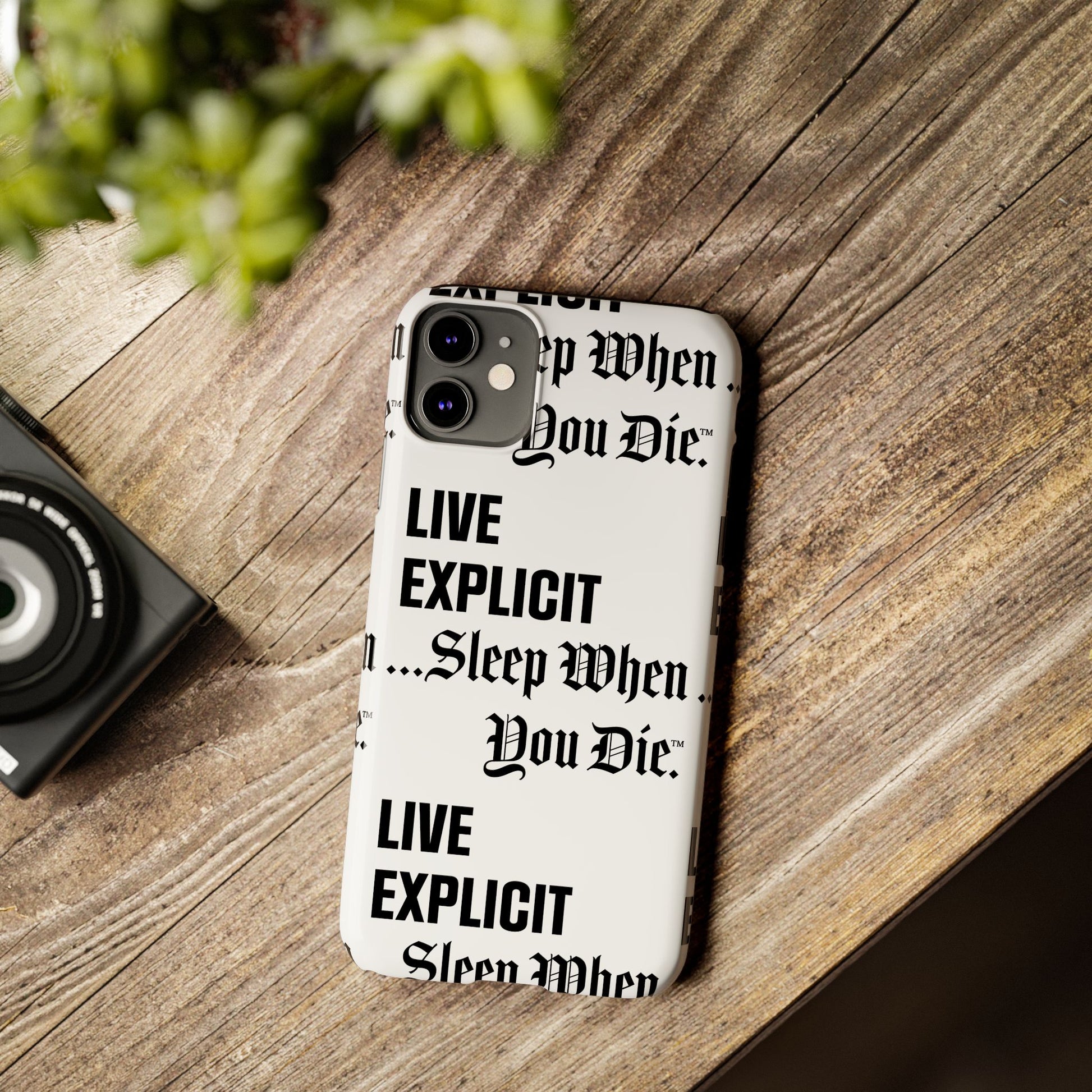 Sleep When You Die Explicit Phone Case: Slim iPhone Cover