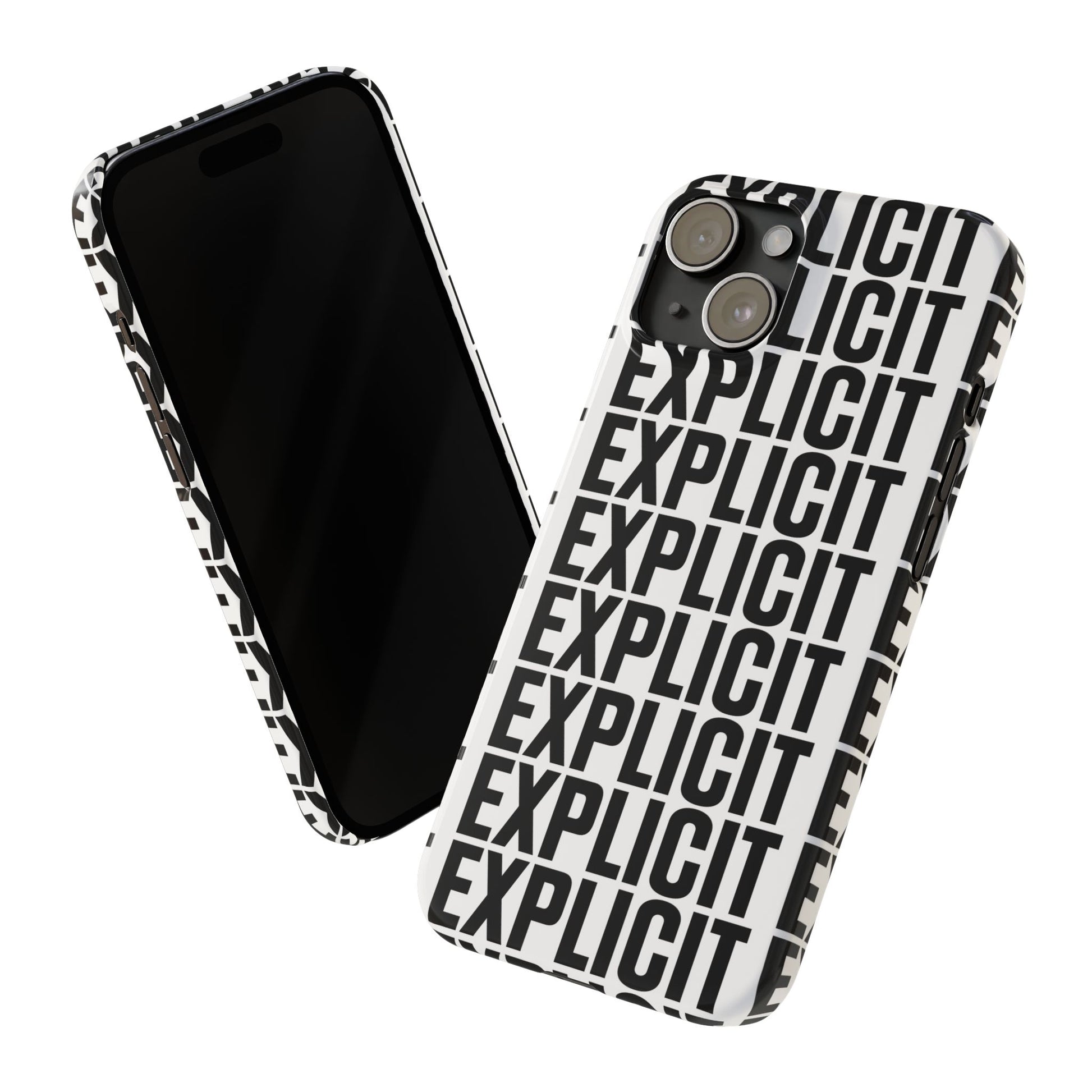 Explicit Letters Phone Case: Slim iPhone Cover