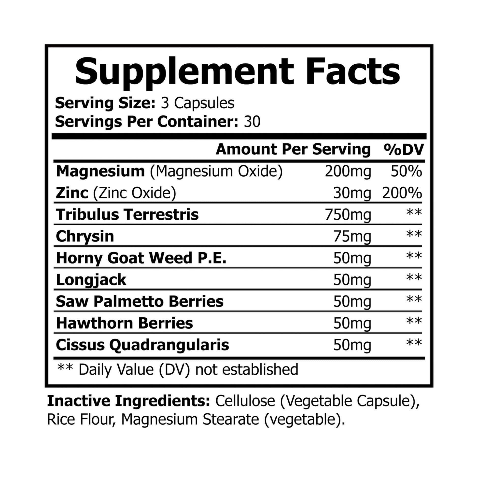Explicit Energy Magnesium Zinc Supplement: Muscle, Sleep & Immune Support (90 Capsules)