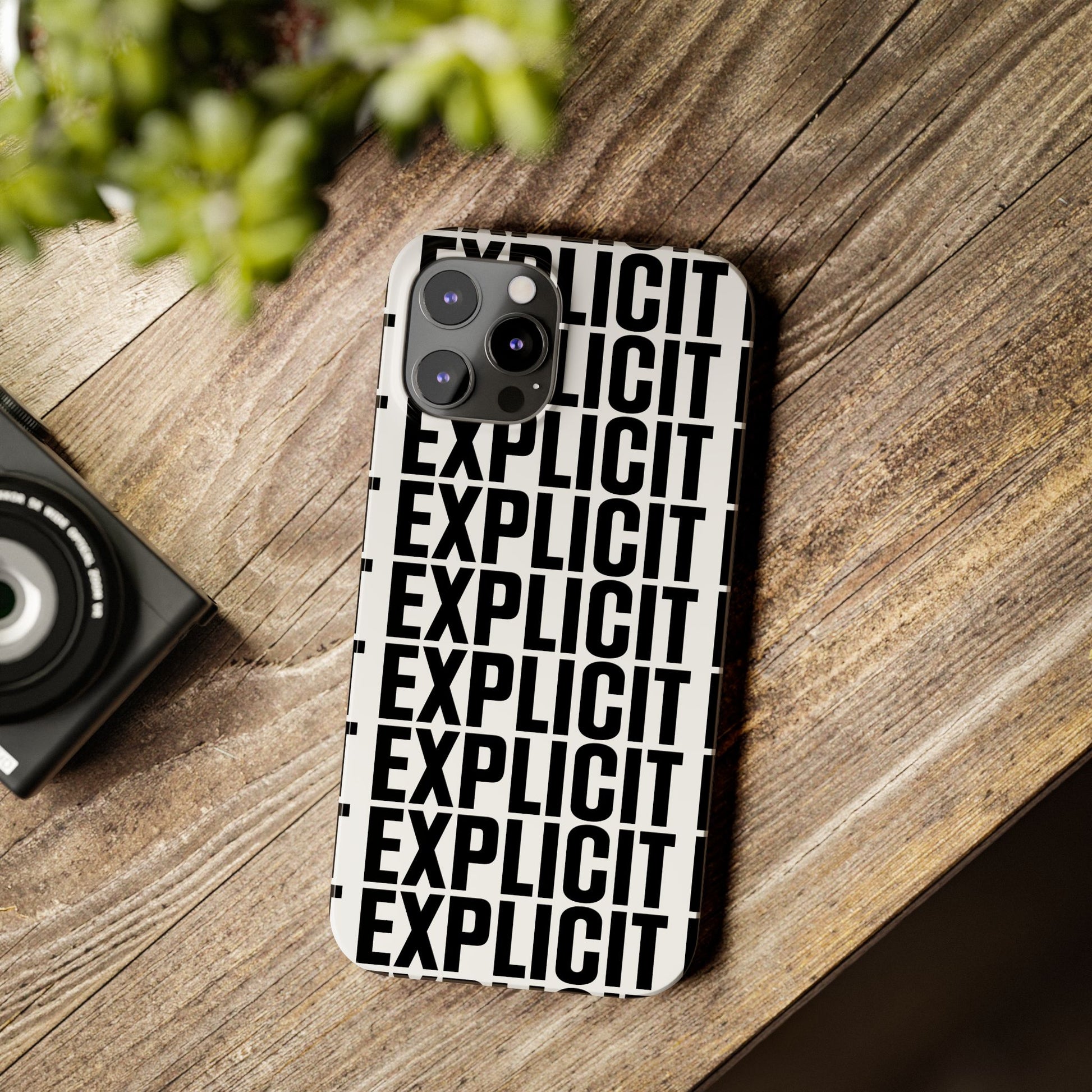 Explicit Letters Phone Case: Slim iPhone Cover