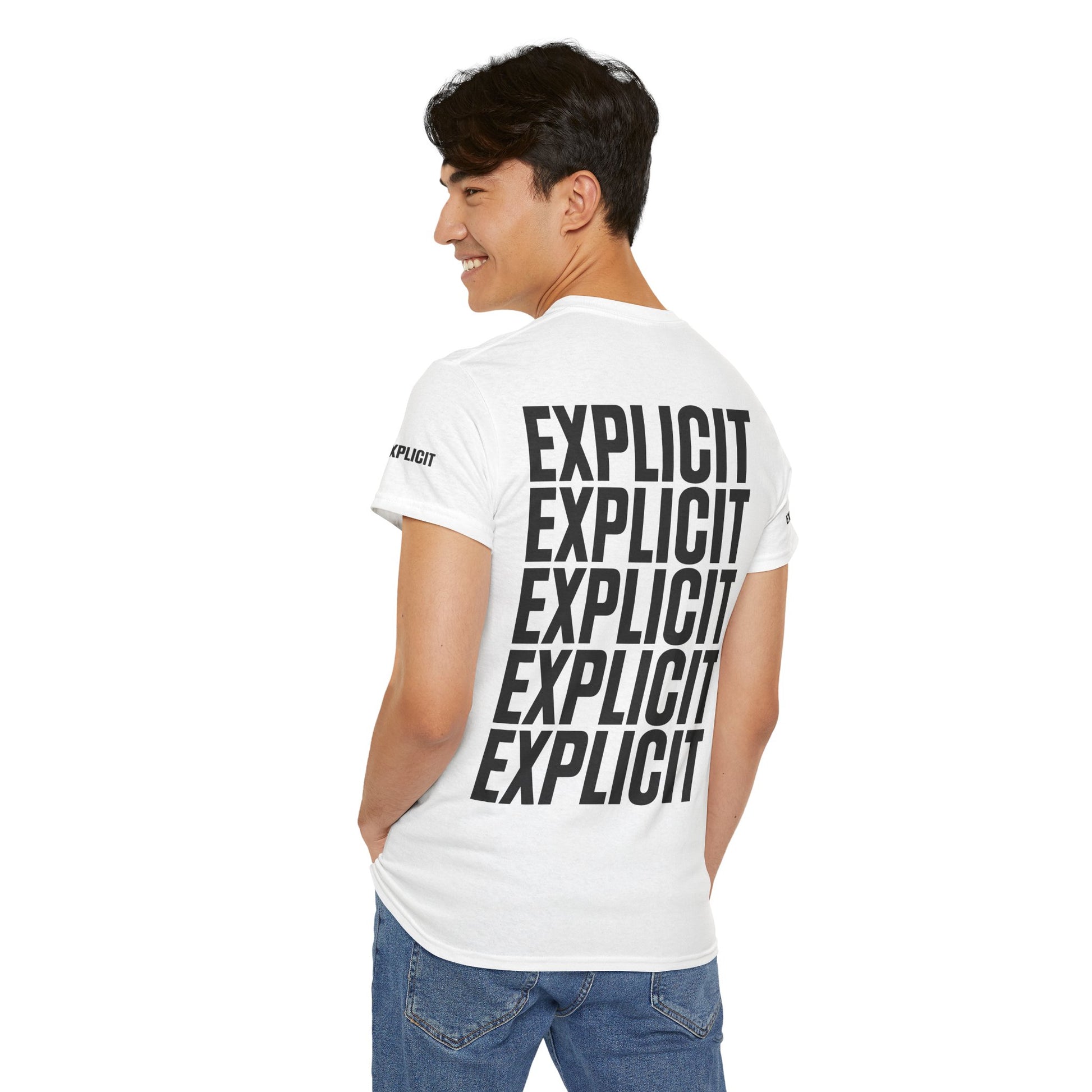Explicit "Live Explicit... Sleep When You Die" Unisex Tee: Heavy Cotton Graphic T-Shirt