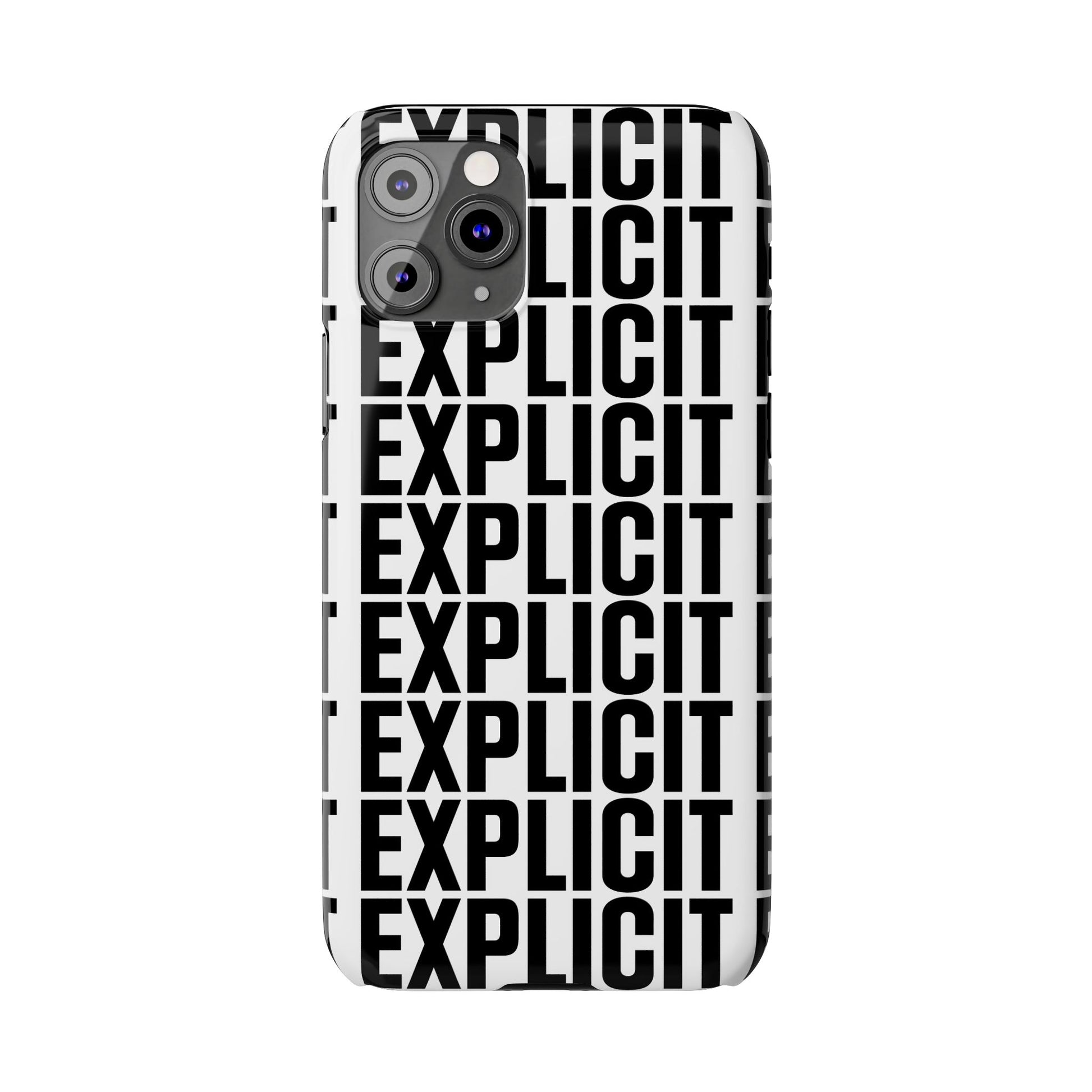 Explicit Letters Phone Case: Slim iPhone Cover
