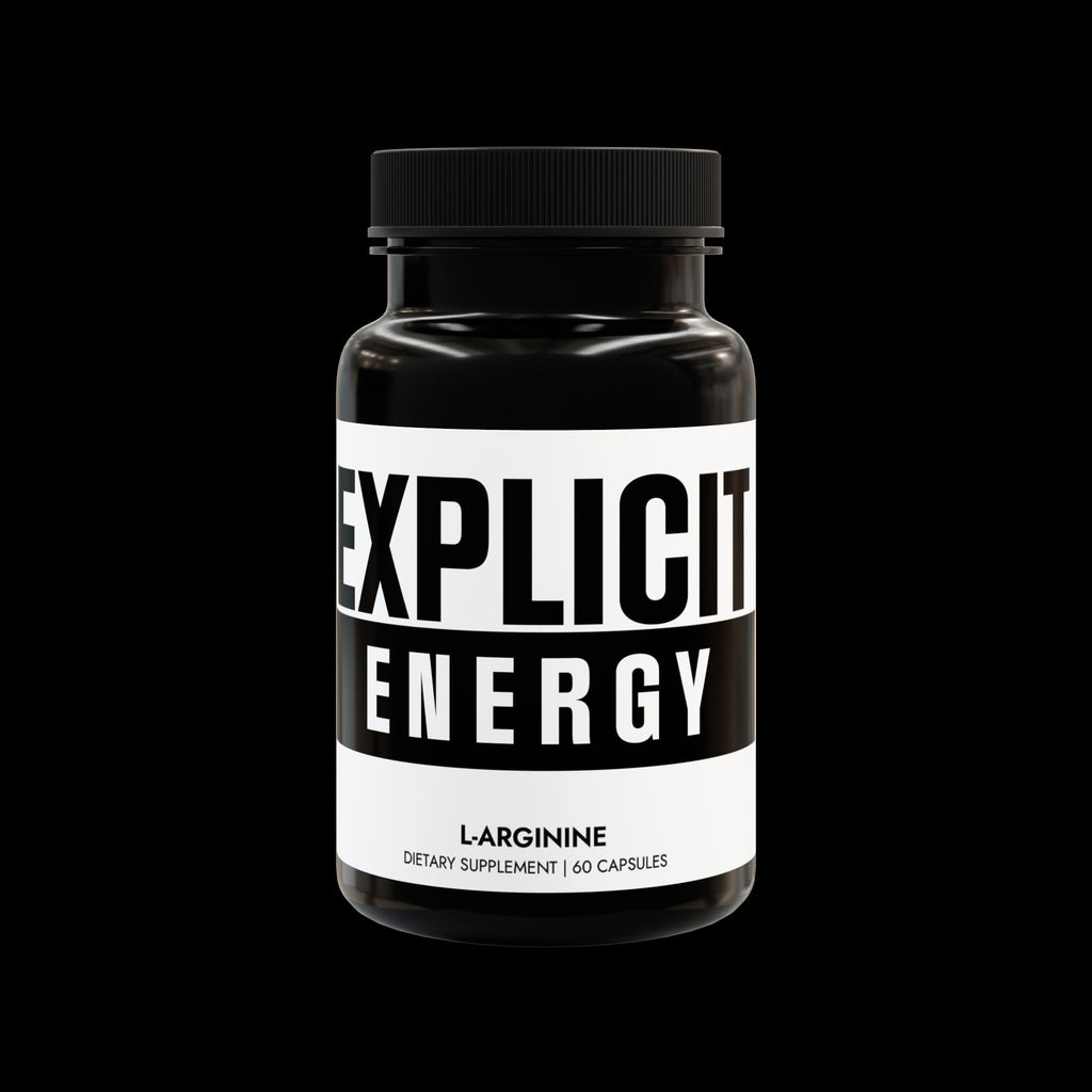 Explicit Energy L-Arginine Supplement: Blood Flow & Performance (60 Capsules)
