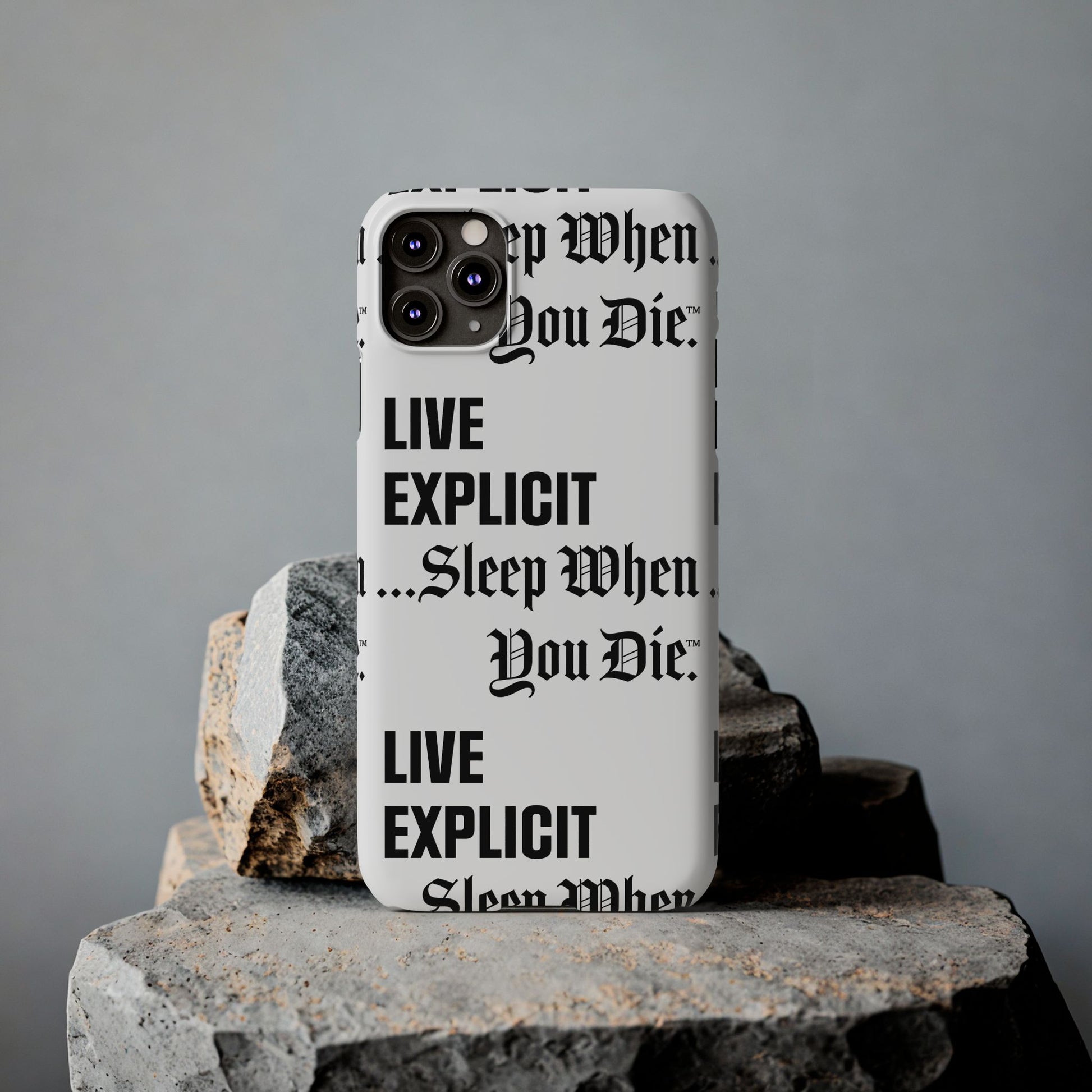 Sleep When You Die Explicit Phone Case: Slim iPhone Cover
