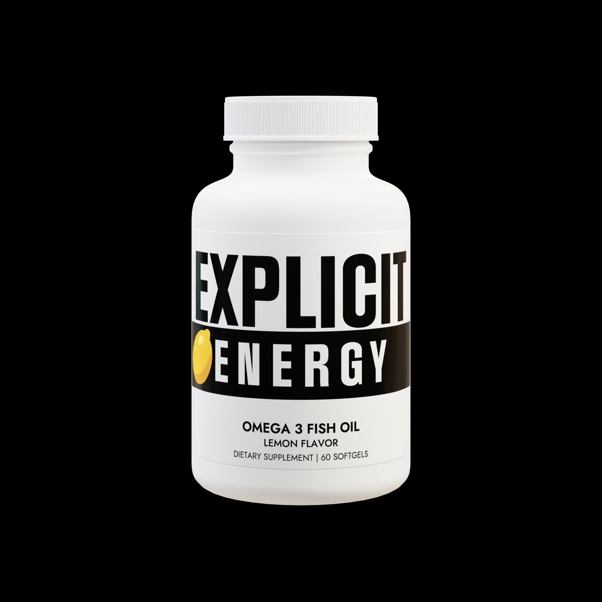 Explicit Energy Omega-3 Fish Oil: Exercise Recovery & Heart Health (60 Softgels)