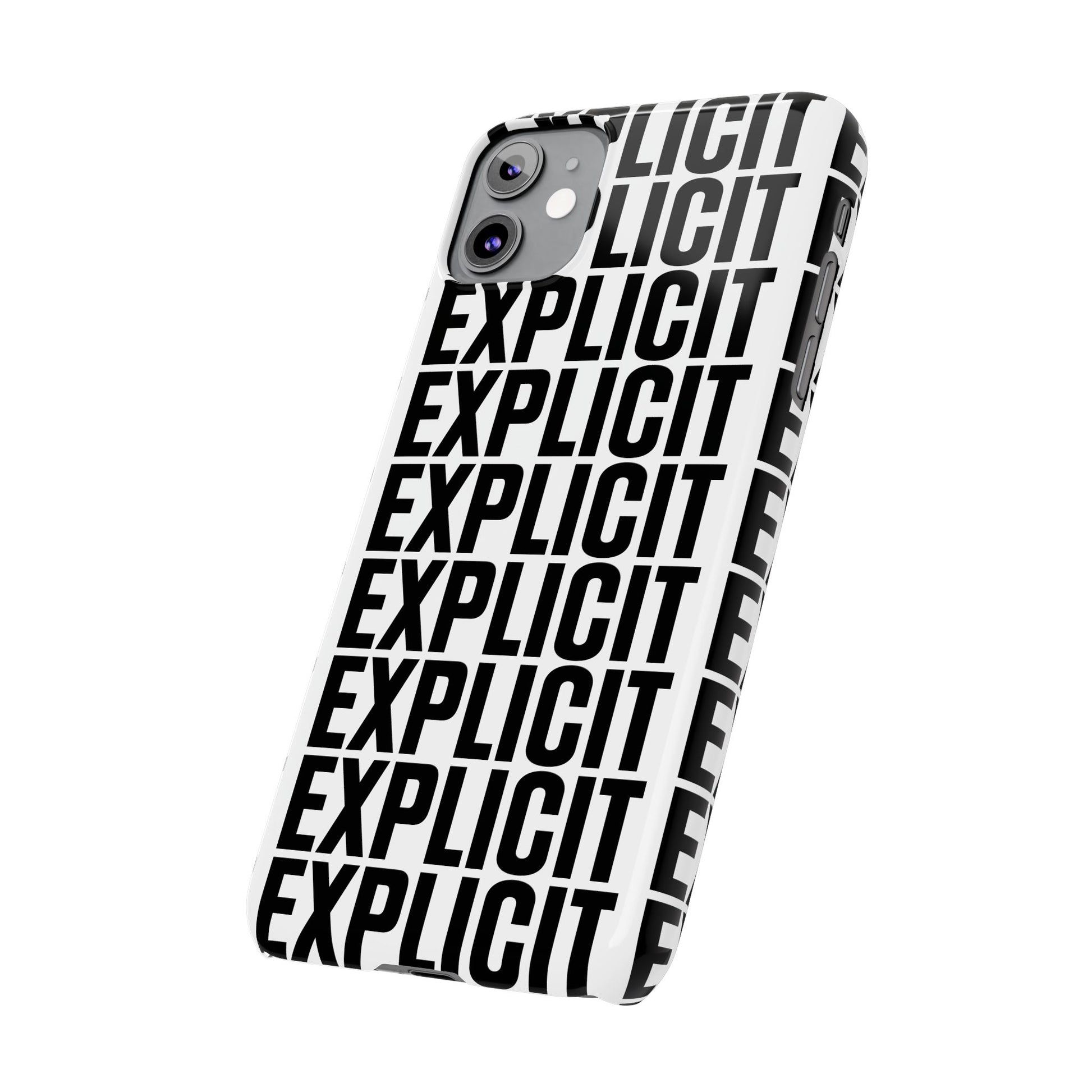 Explicit Letters Phone Case: Slim iPhone Cover