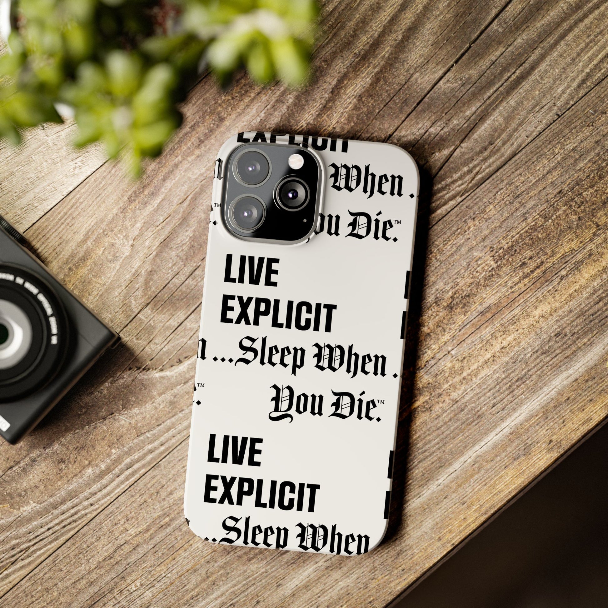 Sleep When You Die Explicit Phone Case: Slim iPhone Cover