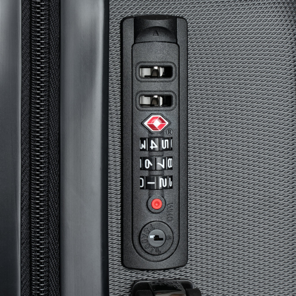 Explicit Suitcase: Vibrant Travel Luggage with "Explicit" Print & Lock