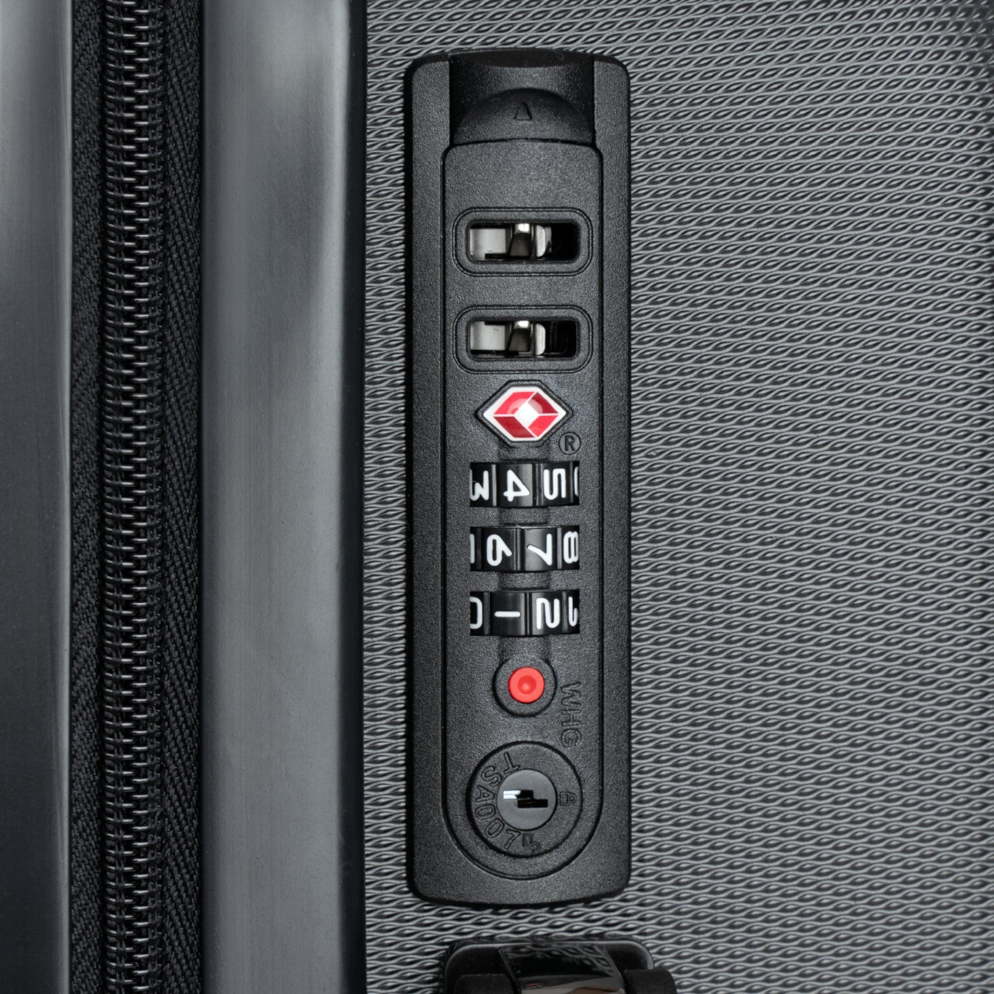 Explicit Suitcase: Vibrant Travel Luggage with "Explicit" Print & Lock