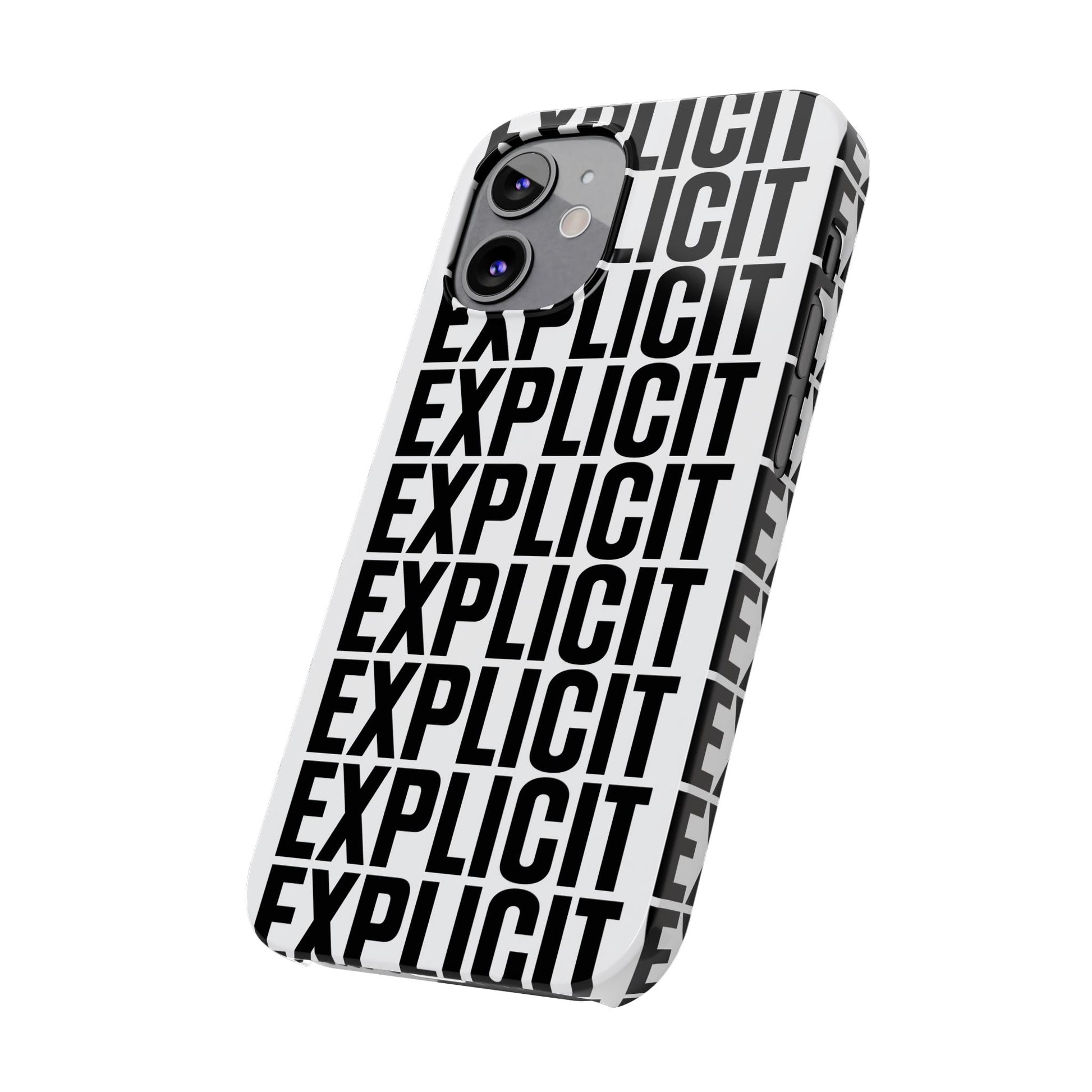 Explicit Letters Phone Case: Slim iPhone Cover
