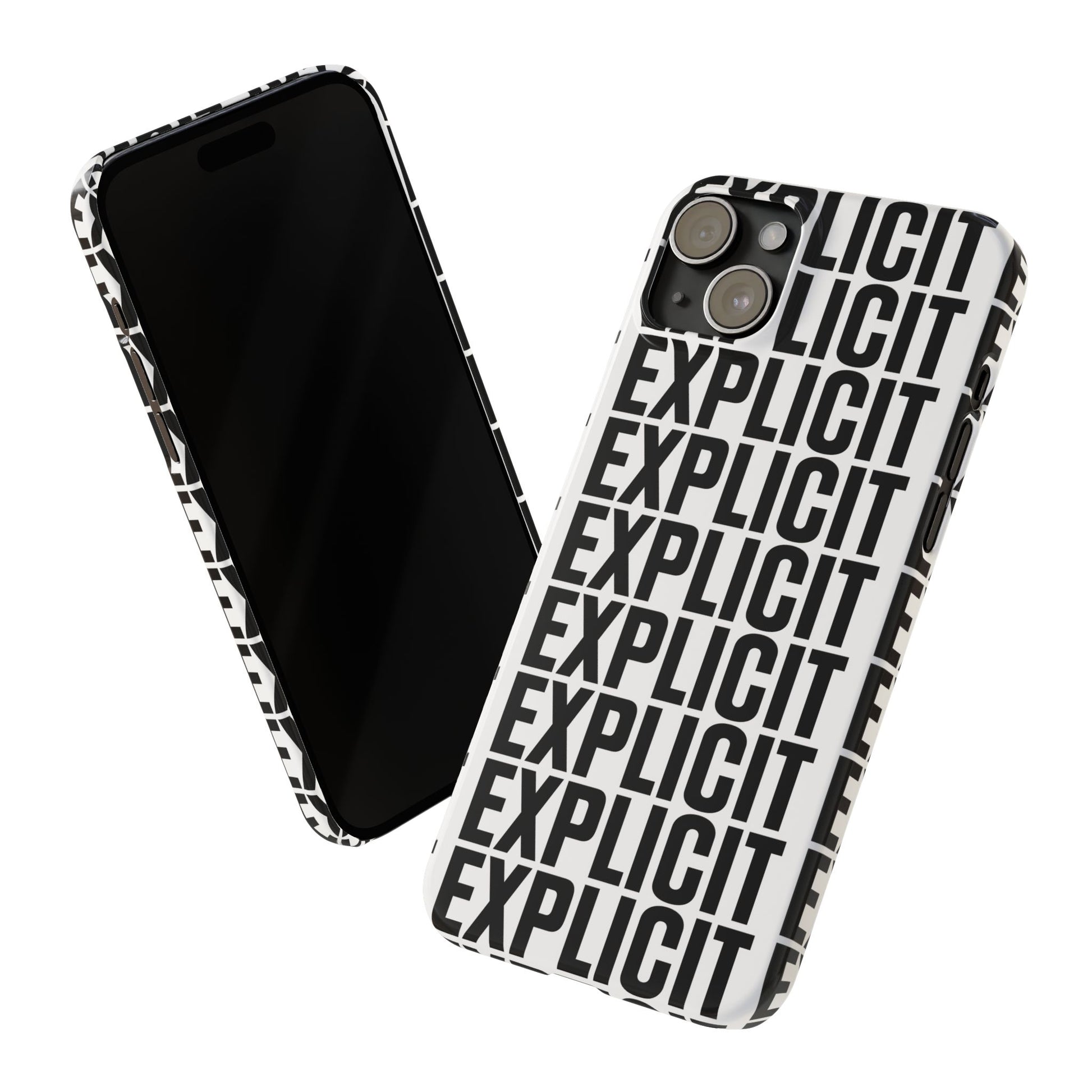 Explicit Letters Phone Case: Slim iPhone Cover