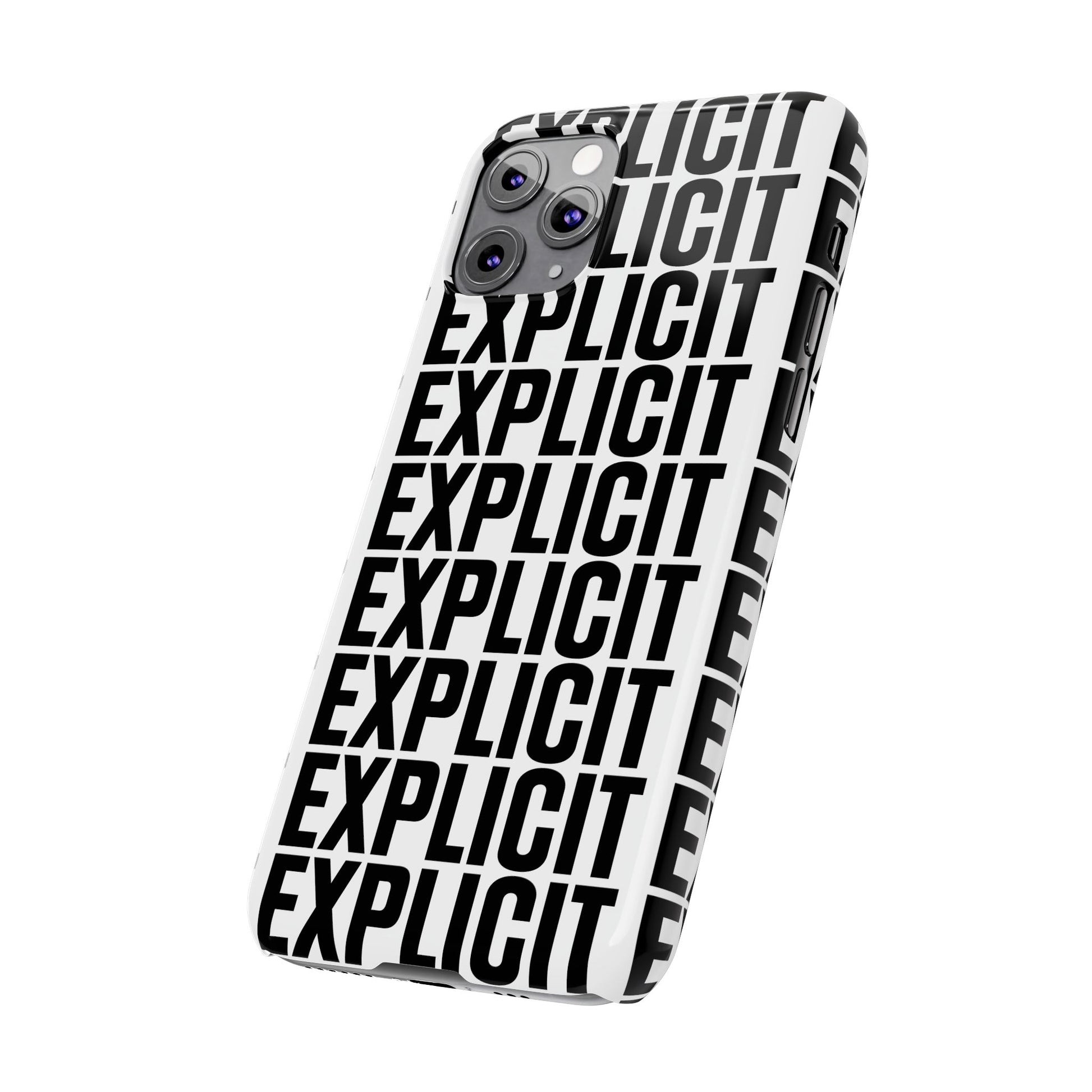 Explicit Letters Phone Case: Slim iPhone Cover