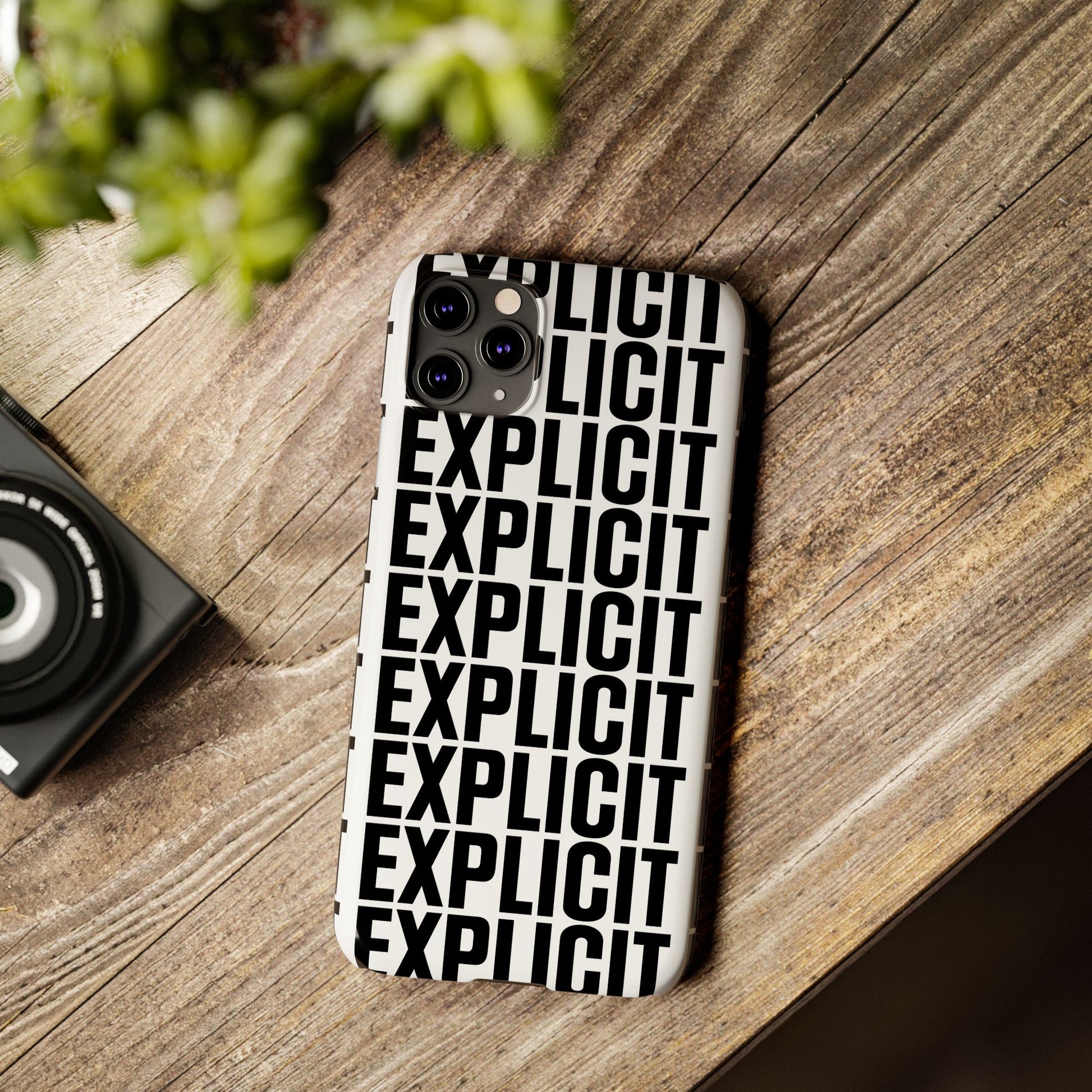 Explicit Letters Phone Case: Slim iPhone Cover
