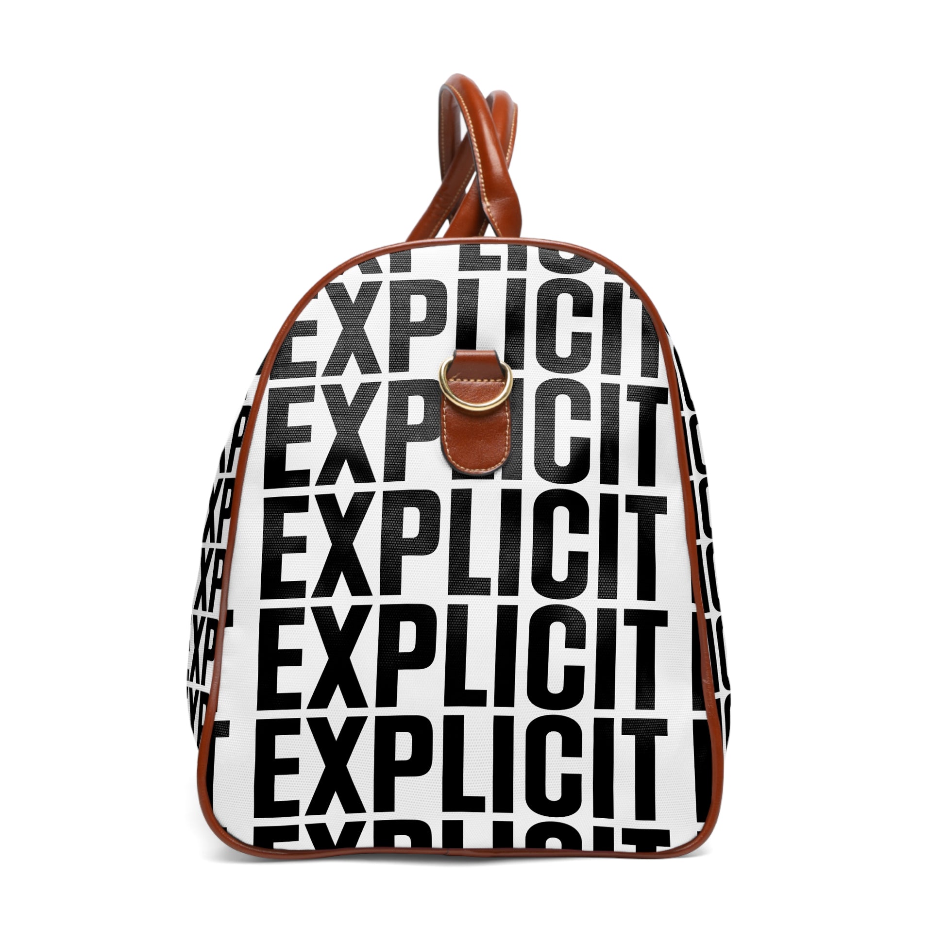 Explicit Travel Bag: Waterproof Duffel with All-Over Print for Weekends & Gym
