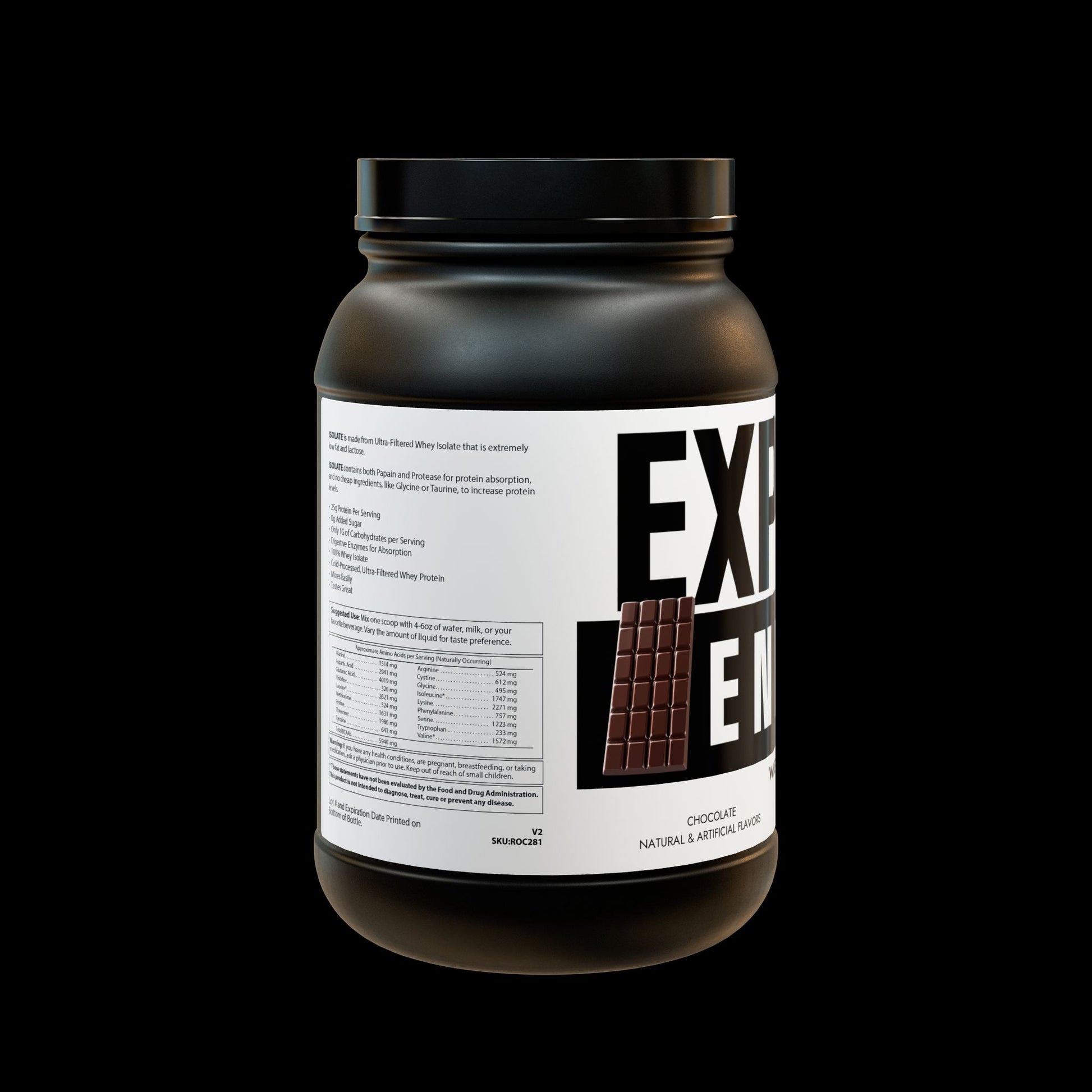 Explicit Energy Whey Isolate Protein: Lean Muscle & Recovery (907g, 2lb)