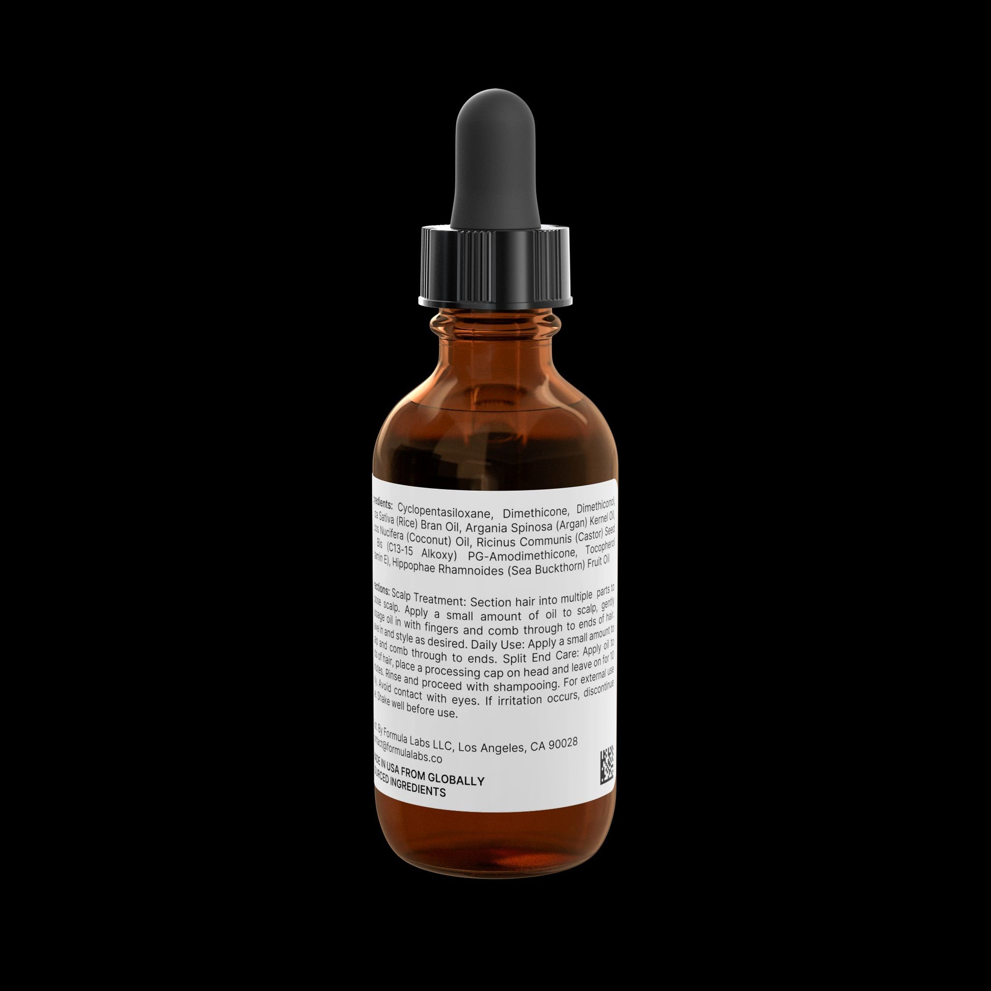 Explicit Energy Argan & Castor Hair Oil - Anti-Frizz & Shine Serum for All Hair Types 2 fl oz