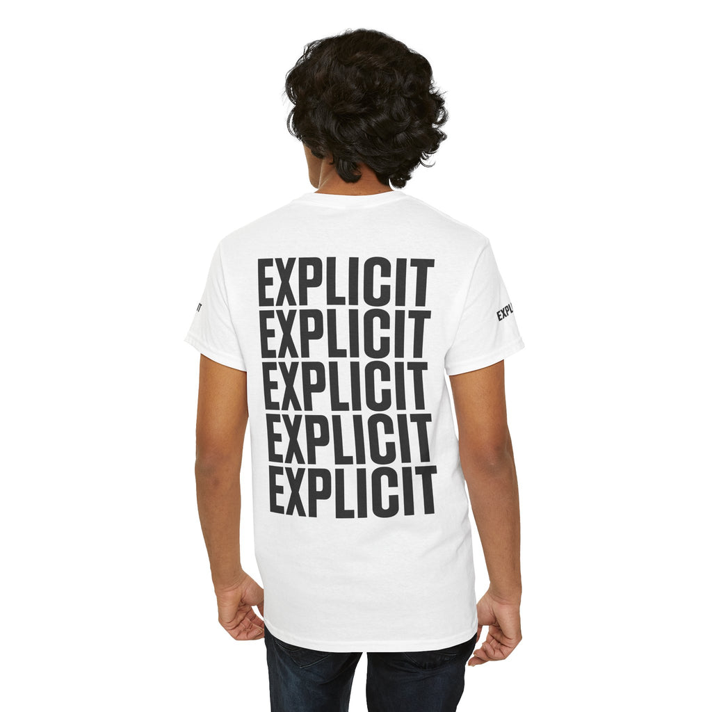 Explicit "Live Explicit... Sleep When You Die" Unisex Tee: Heavy Cotton Graphic T-Shirt